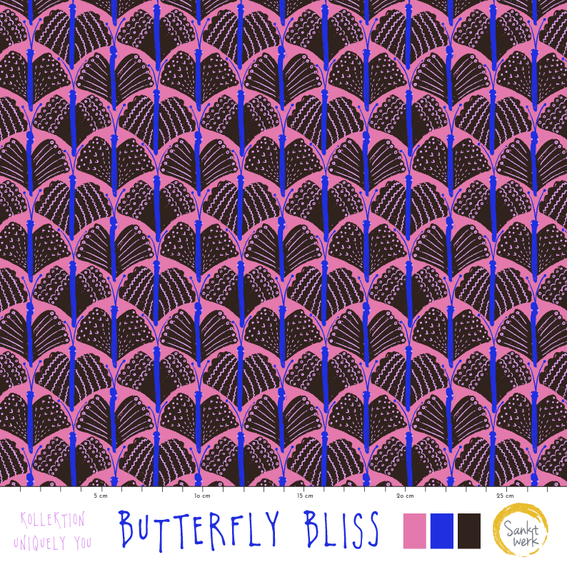 Organic Fabric - Butterfly Bliss 