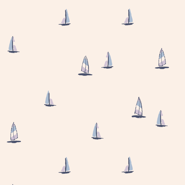 Bio Stoff - Strand Regatta offwhite