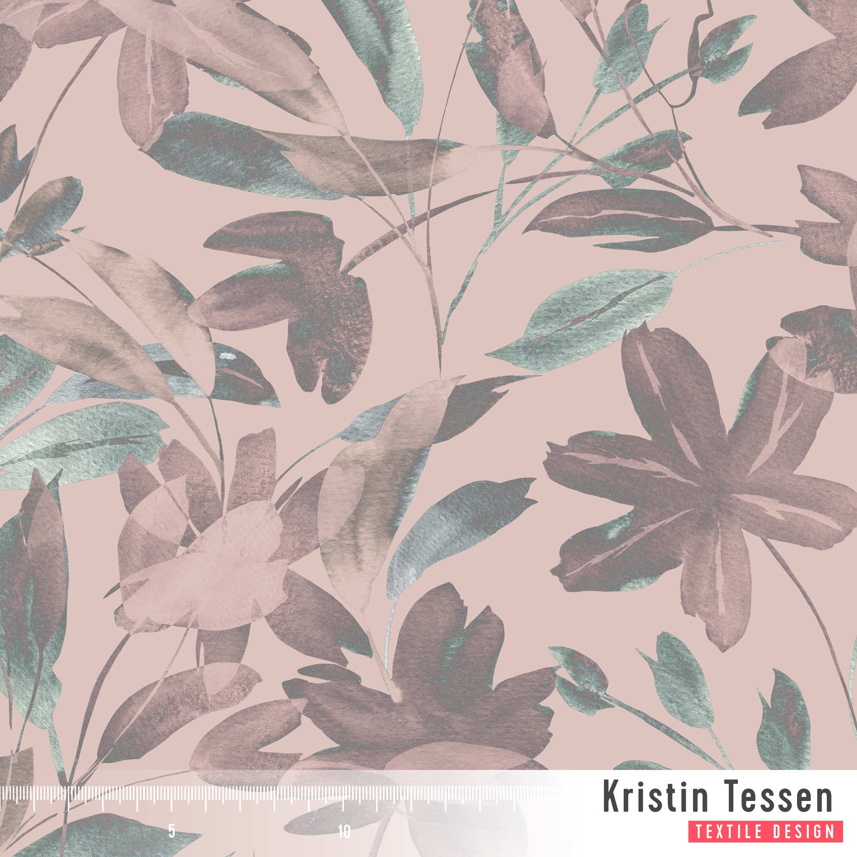 Bio Stoff - Floral Dance Primerose von Kristin Tessen in rosa