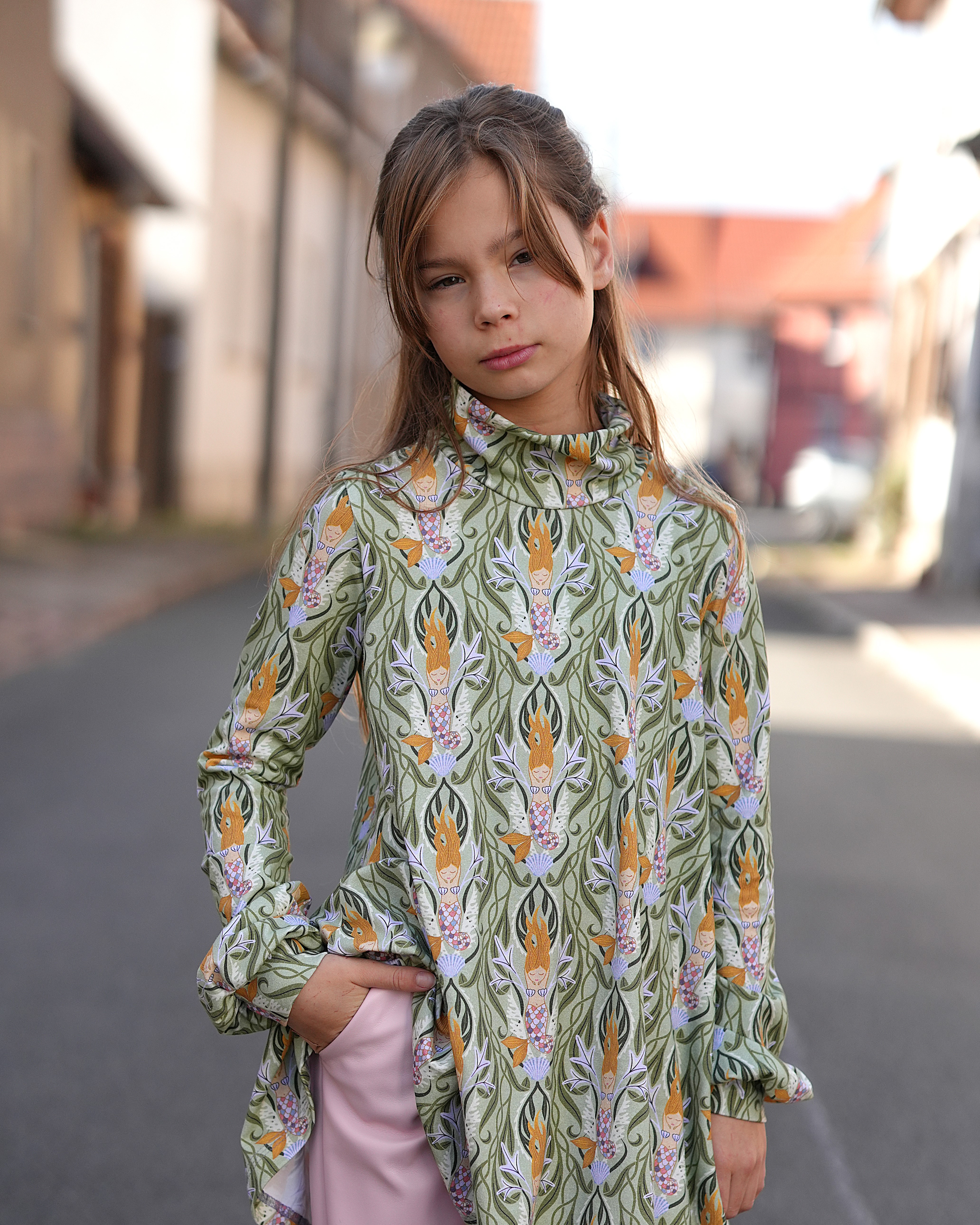 Organic fabric  -Märchenstunde Die kleine Meerjungfrau