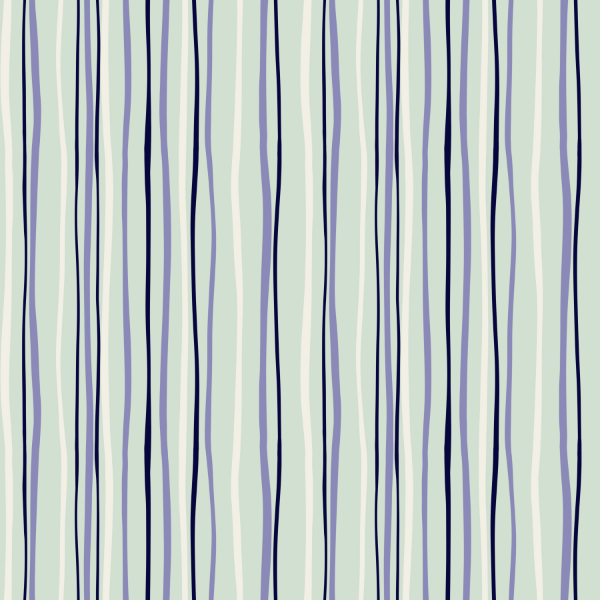 Bio Stoff - Trikotstreifen blau