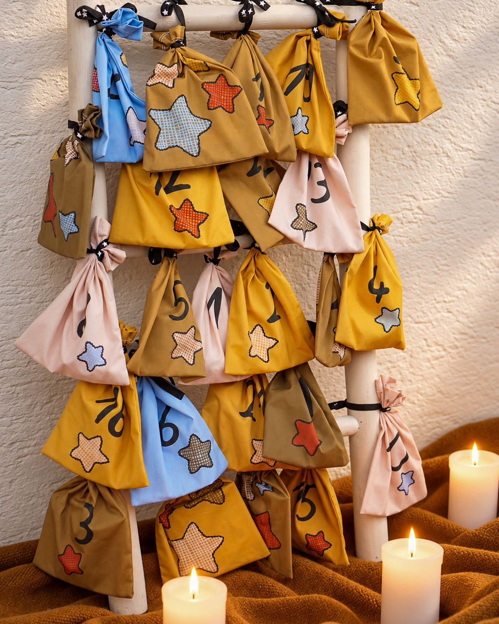 Bio Stoff  - Adventskalender Sterne