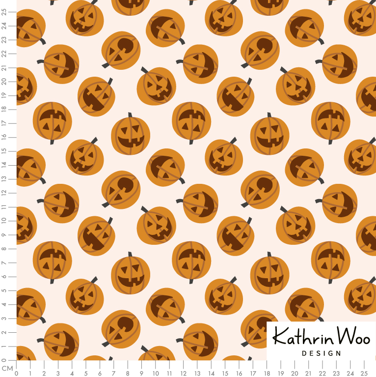Bio Webware Stoff - Kürbisse Beige - KathrinWoo, orange, beige, Halloween, 100% Bio-Baumwolle Bio Webware Stoff - Kürbisse Beige - KathrinWoo, orange, beige, Halloween, 100% Bio-Baumwolle