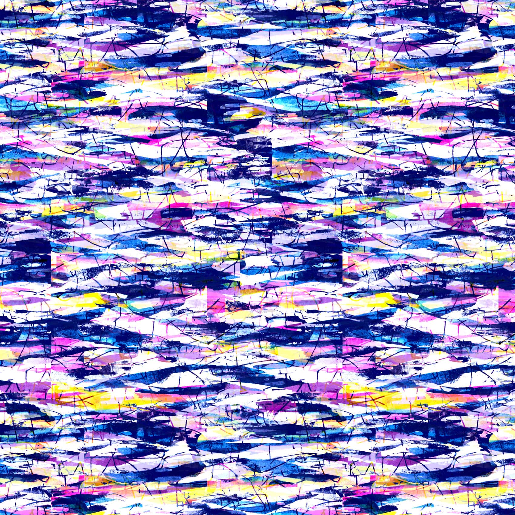 Organic fabric - Sunset Mare