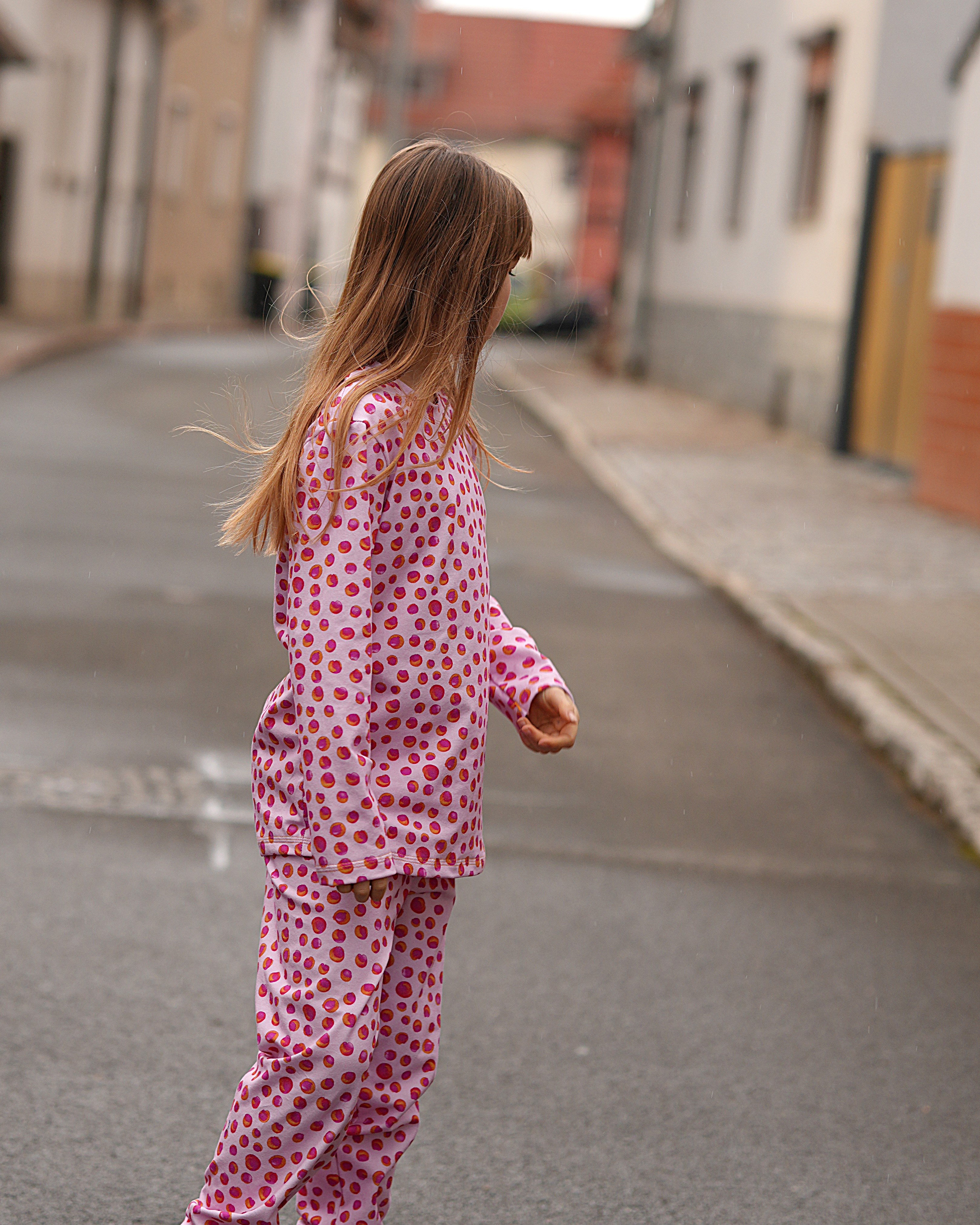 Bio Stoff  - Crazy Dots pink