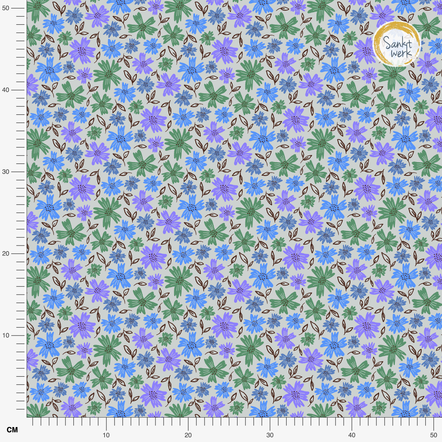 Organic fabric  - Savanna Garden