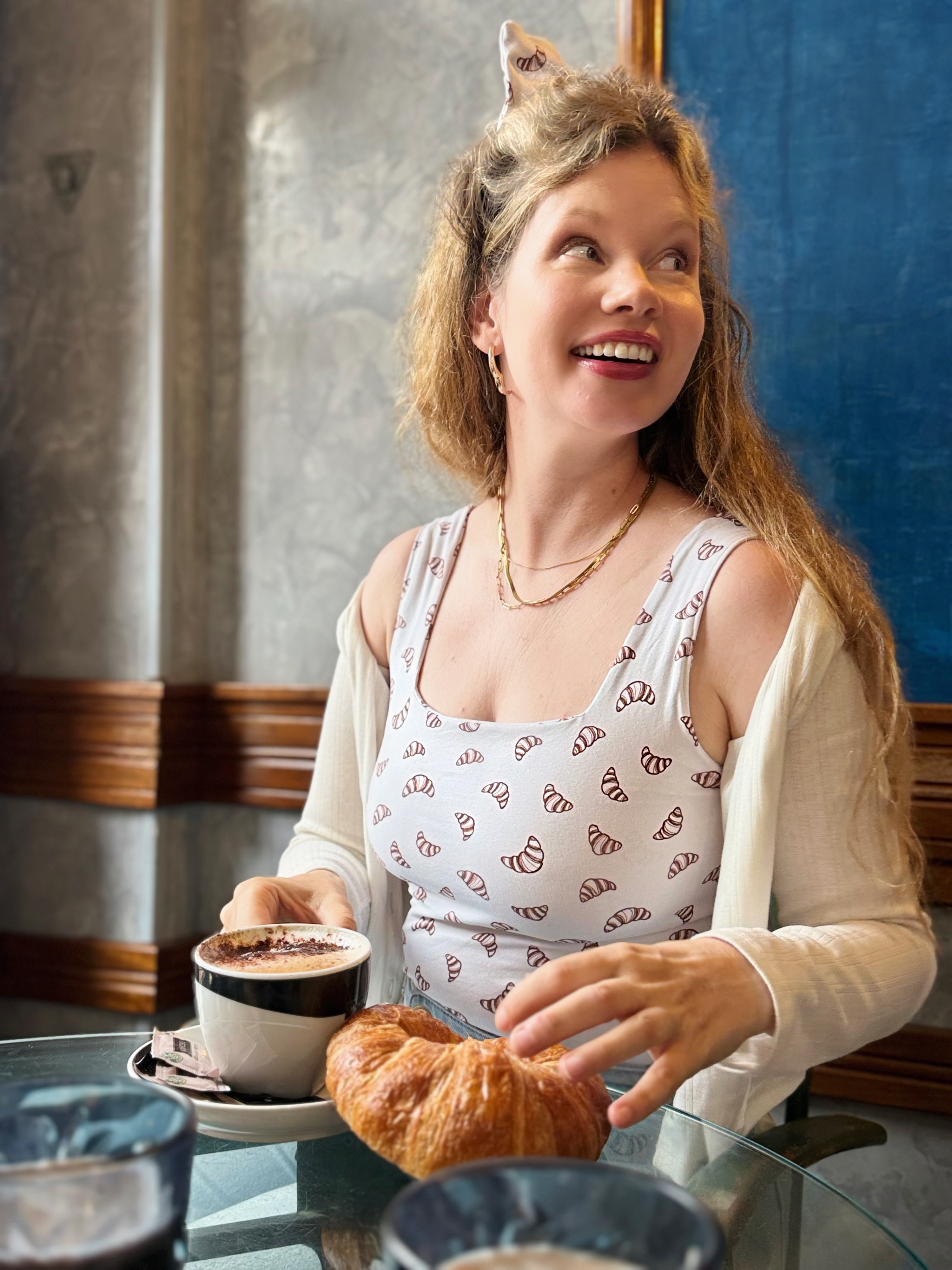 Bio Stoff  - Bonjour Croissants braun