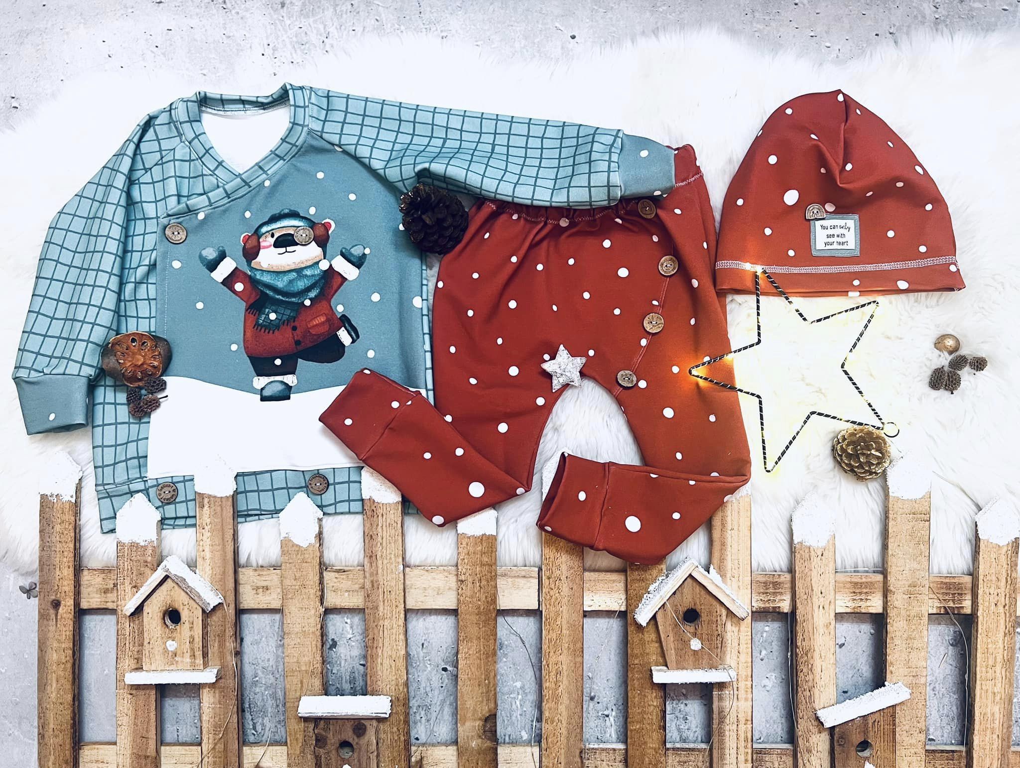 Bio Webware Stoff - 50 cm Panel Winterwunderland Schneebär - DewiStudio, Tiere, petrol, 100% Bio-Baumwolle Bio Webware Stoff - 50 cm Panel Winterwunderland Schneebär - DewiStudio, Tiere, petrol, 100% Bio-Baumwolle