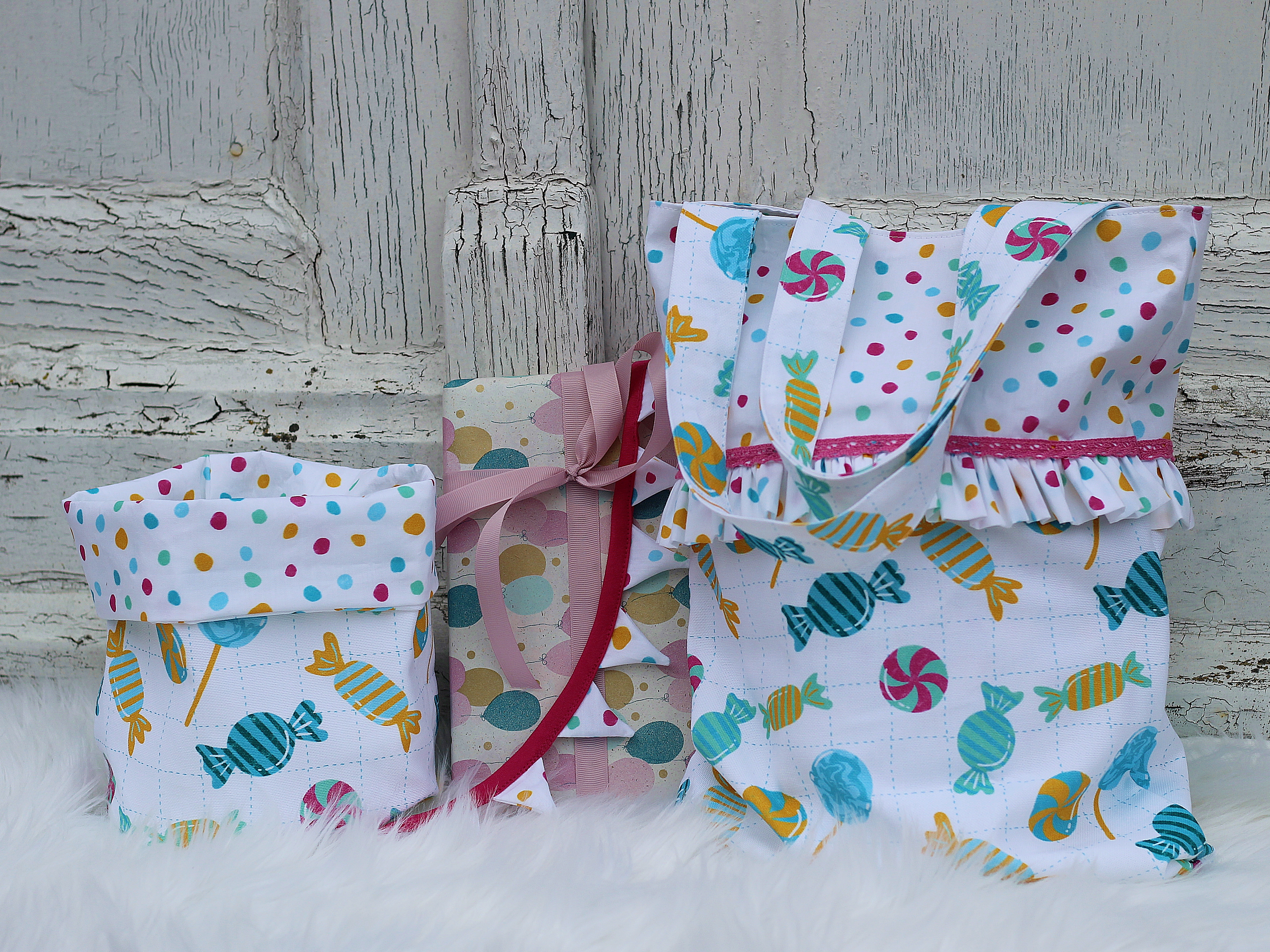 Bio Stoff - BonBons grün