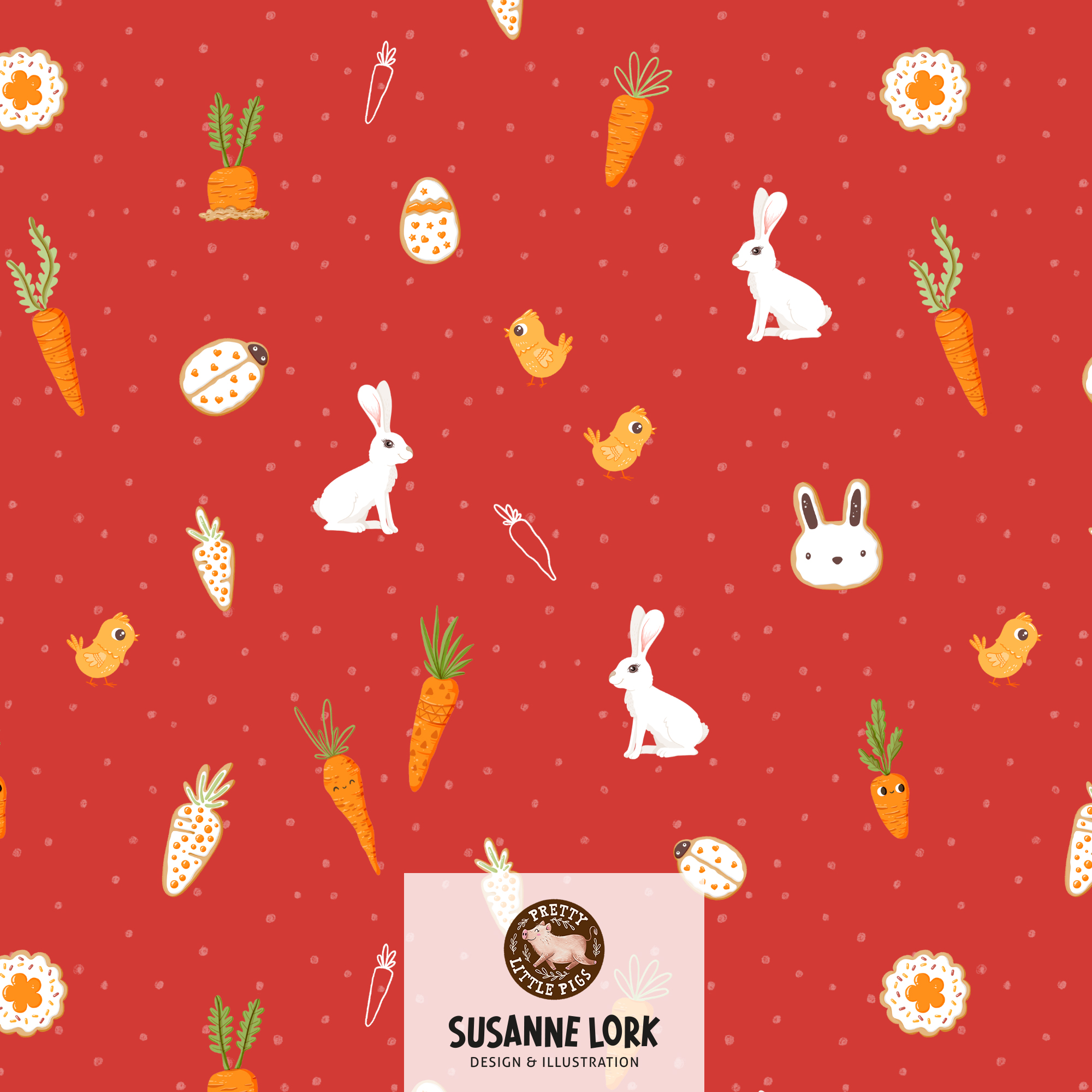 Bio Webware Stoff - Frühlingserwachen Ostern Rot - PrettyLittlePigs, rot, Tiere 100% Bio-Baumwolle Bio Webware Stoff - Frühlingserwachen Ostern Rot - PrettyLittlePigs, rot, Tiere 100% Bio-Baumwolle