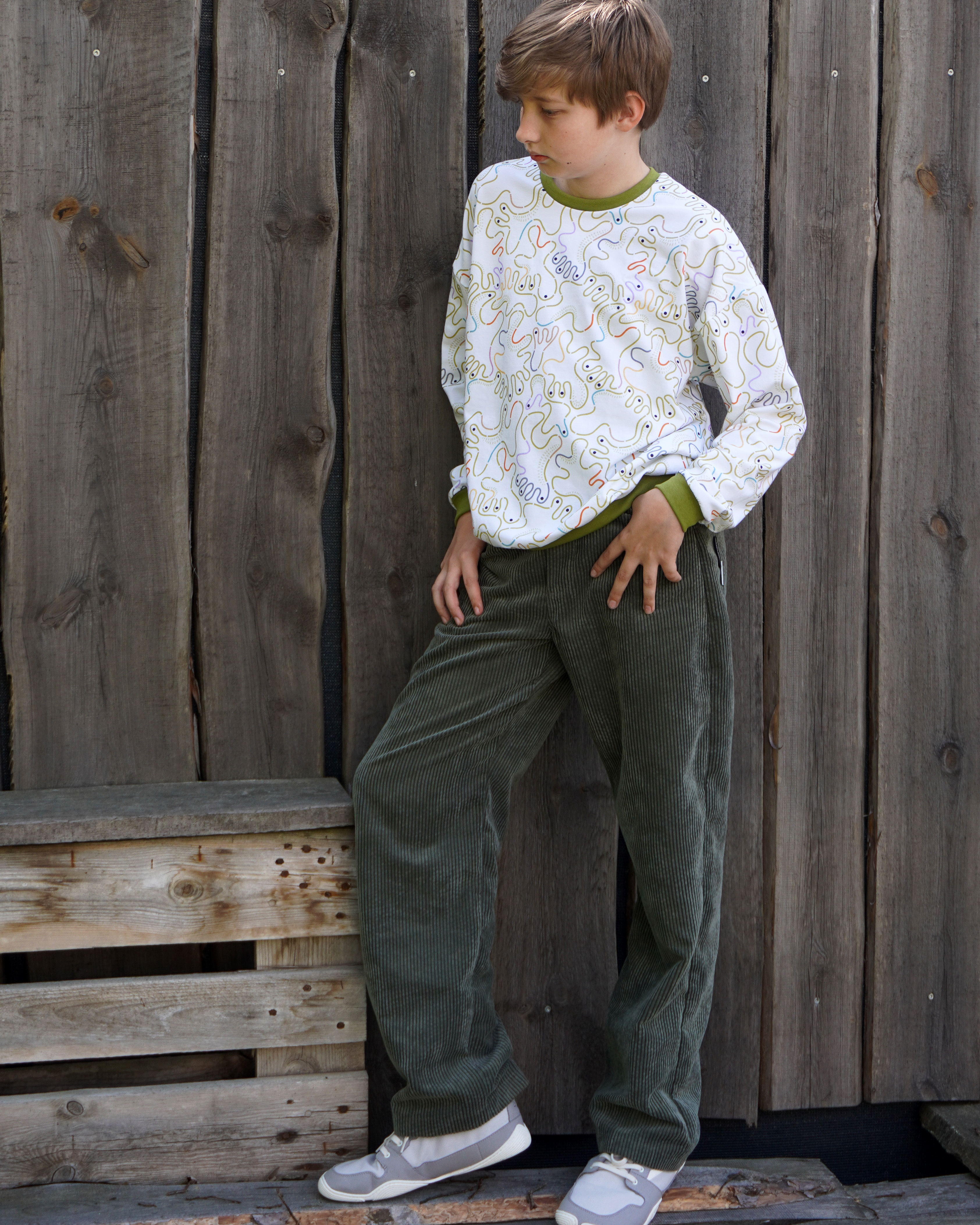 Organic fabric -  Kids Day Freak Out multicolor 