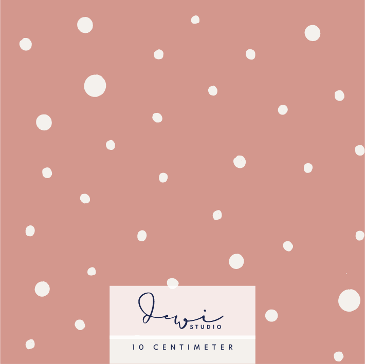 Bio Jersey Stoff - Sweet Christmas Dots Erdbeer - DewiStudio, Punkte, rosa, Breite 150 cm Bio Jersey Stoff - Sweet Christmas Dots Erdbeer - DewiStudio, Punkte, rosa, Breite 150 cm
