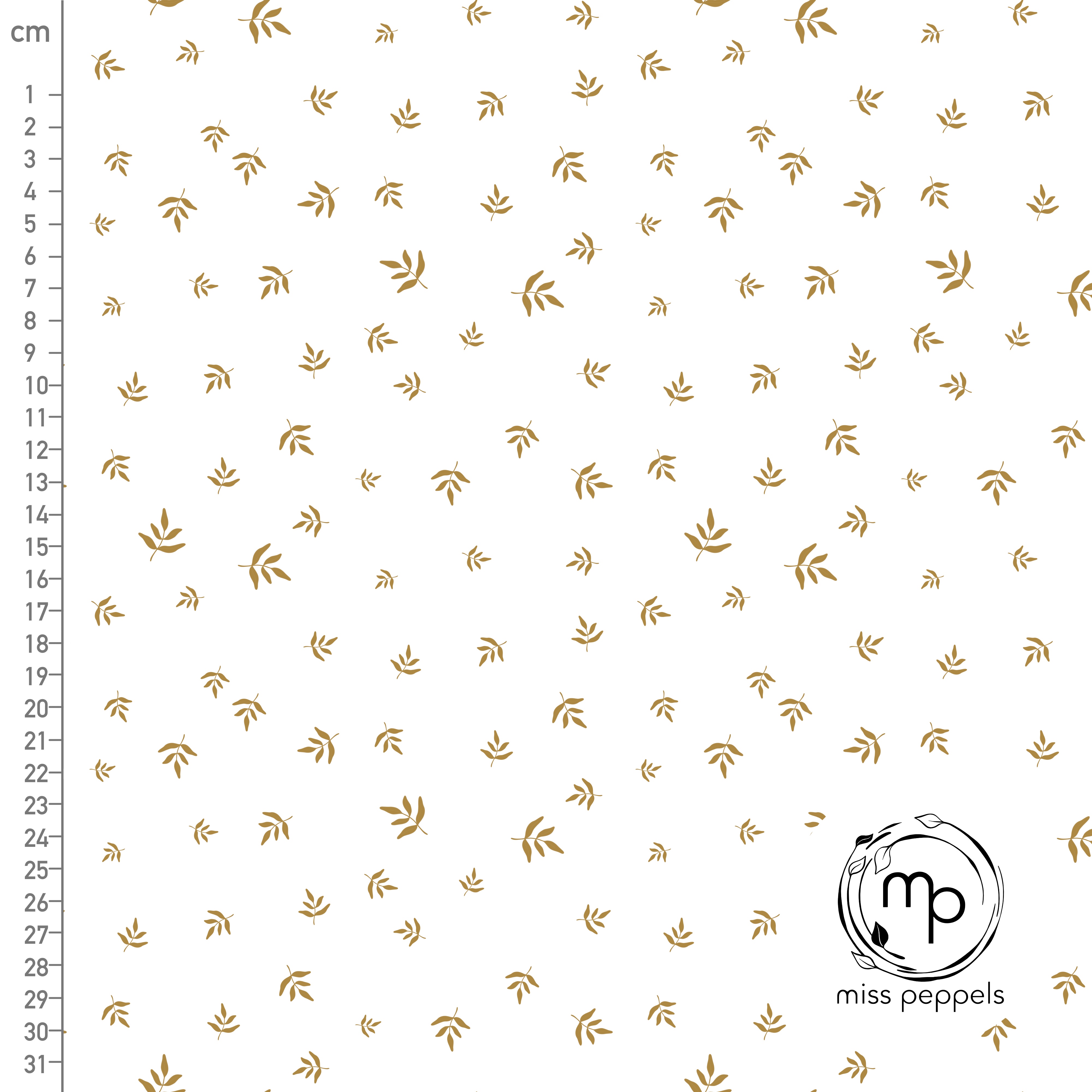 Organic Fabric - Twigs White by misspeppels in beige