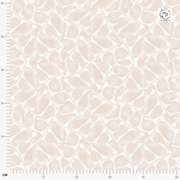 Bio Stoff  - Blätter Puzzle rosa