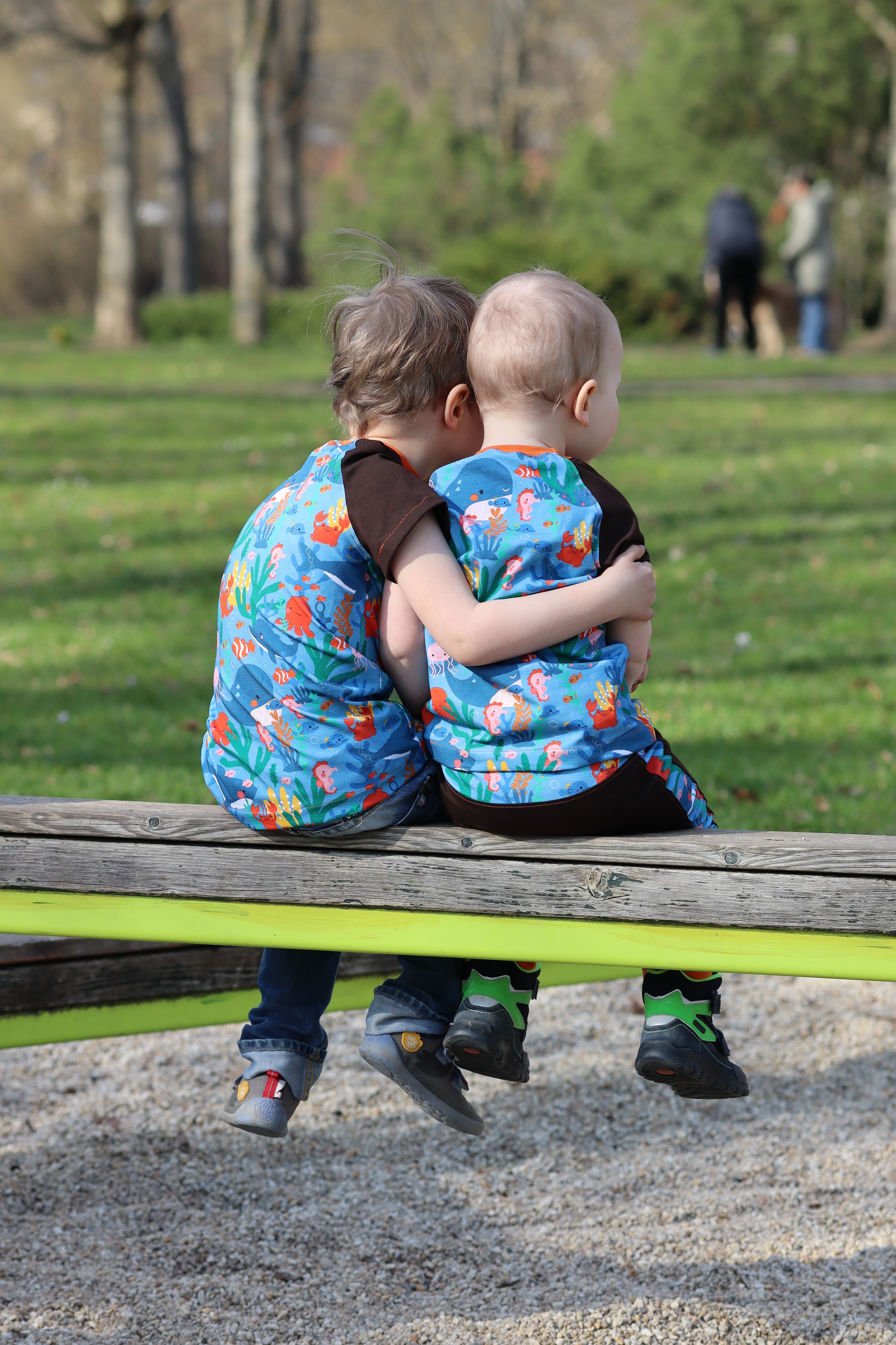 Organic fabric  - Happy Ocean