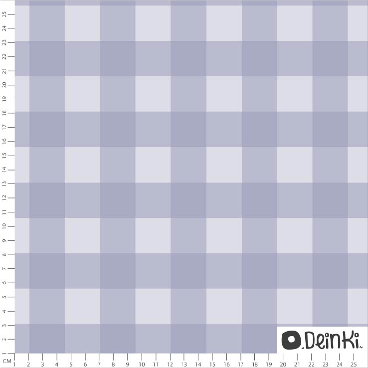 Bio Stoff  -  Osterkaro Breit  - Deinki, Kariert, lila