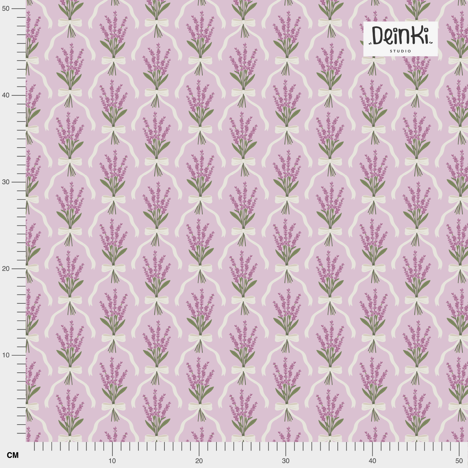 Organic fabric - Lavendelstrauß mit Schleife purple