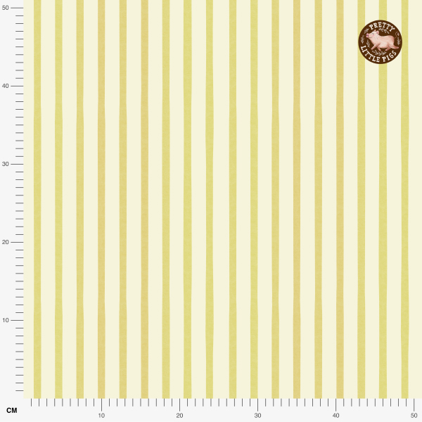 Organic fabric  -  Sommertage in Italien Kombi Streifen green