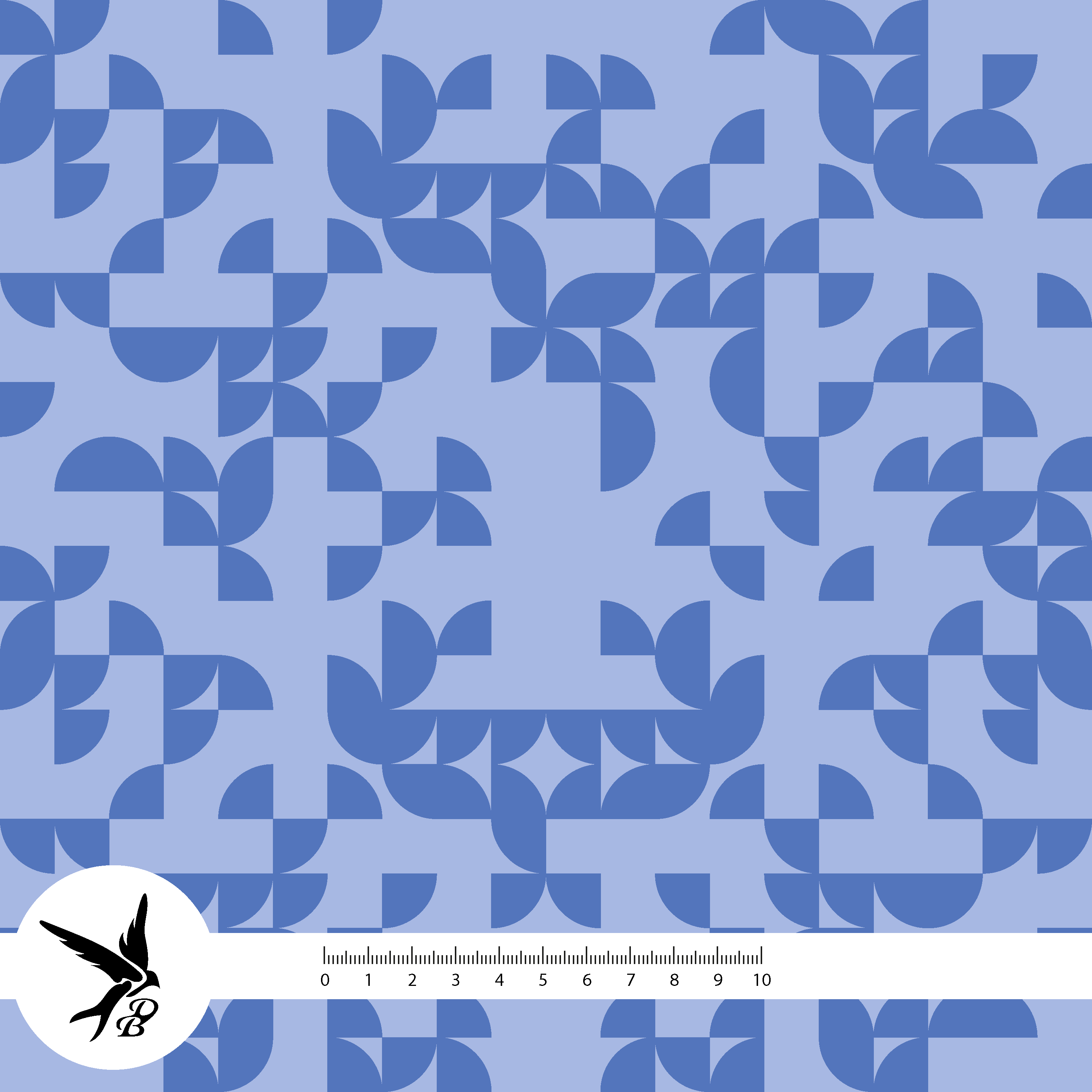 Bio Stoff - Geo Flight Muster blau, klein