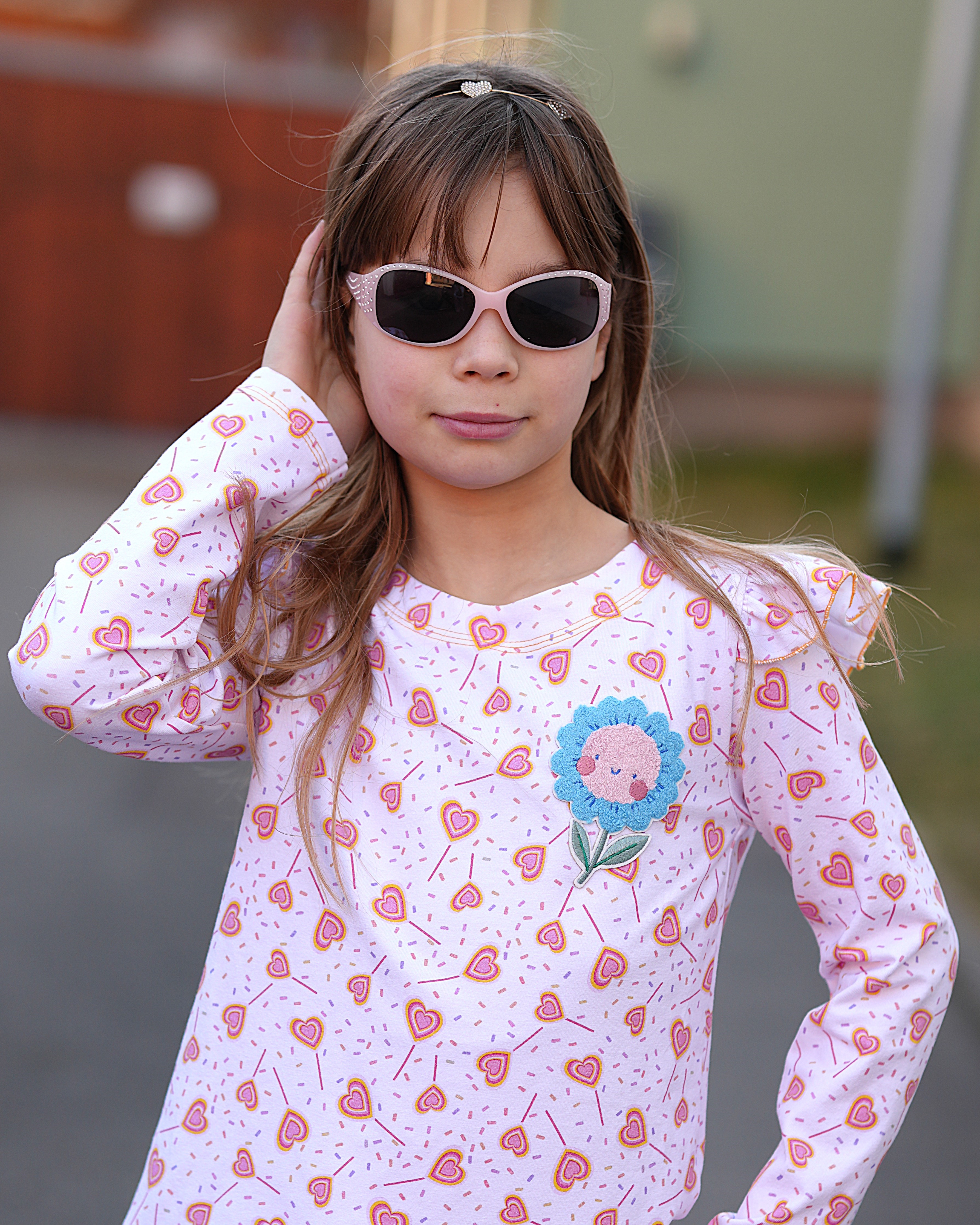 Bio Stoff  - Sweetheart Lolly pastell rosa