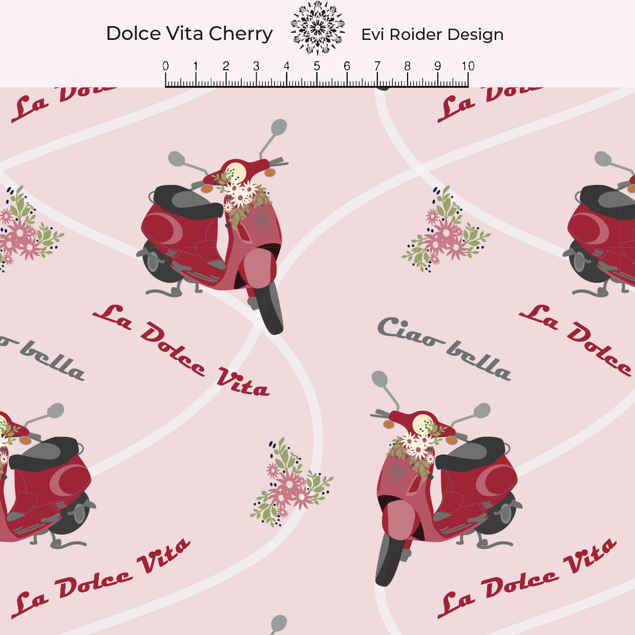 Bio Stoff  - Dolce Vita Cherry - EviRoider, rosa, Fahrzeuge