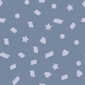 Bio Stoff  -  Kombi Peppa Konfetti Blue  - LilleSelection, blau, Geometrische Muster
