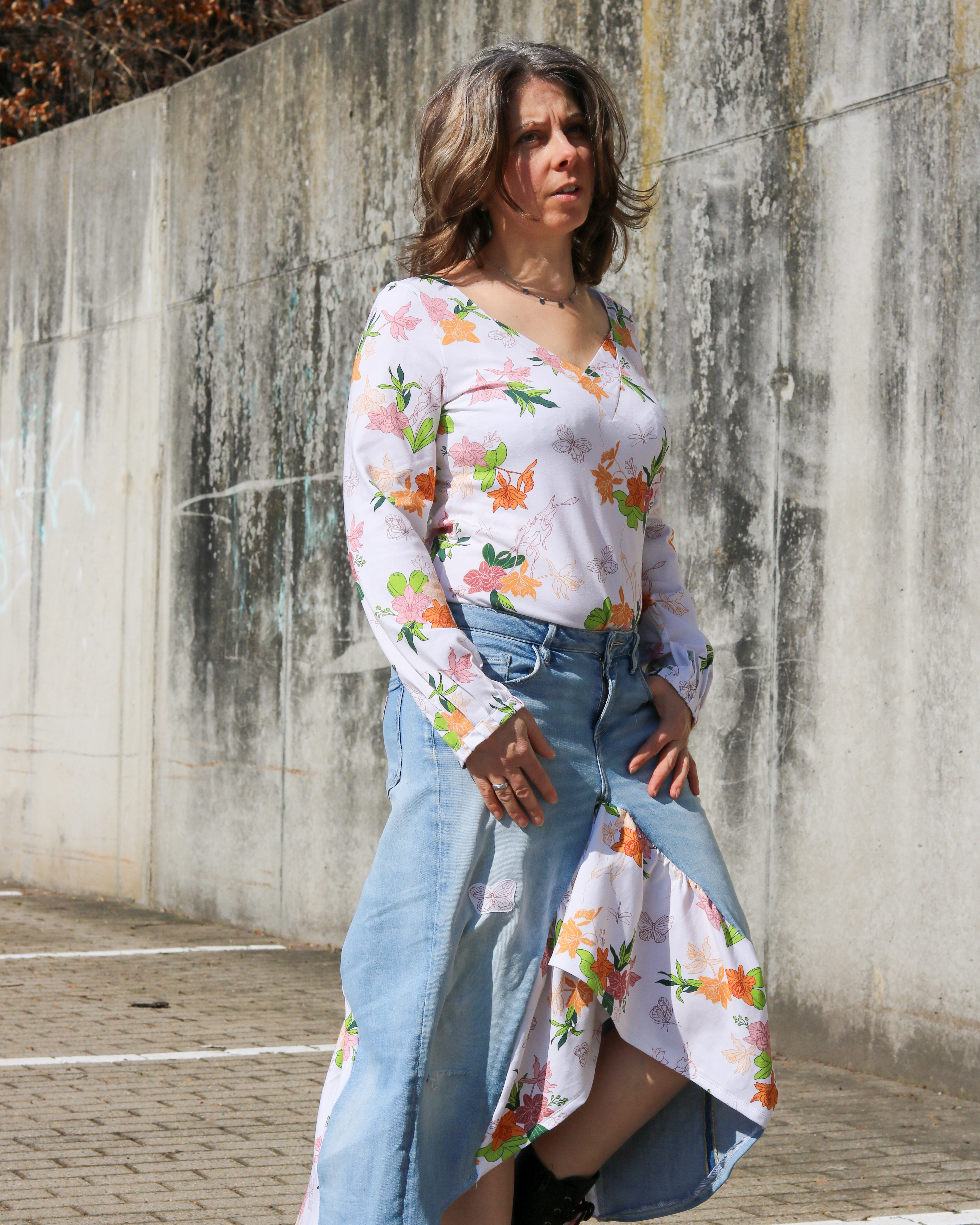 Bio Stoff  - Orchideenliebe Poesie 