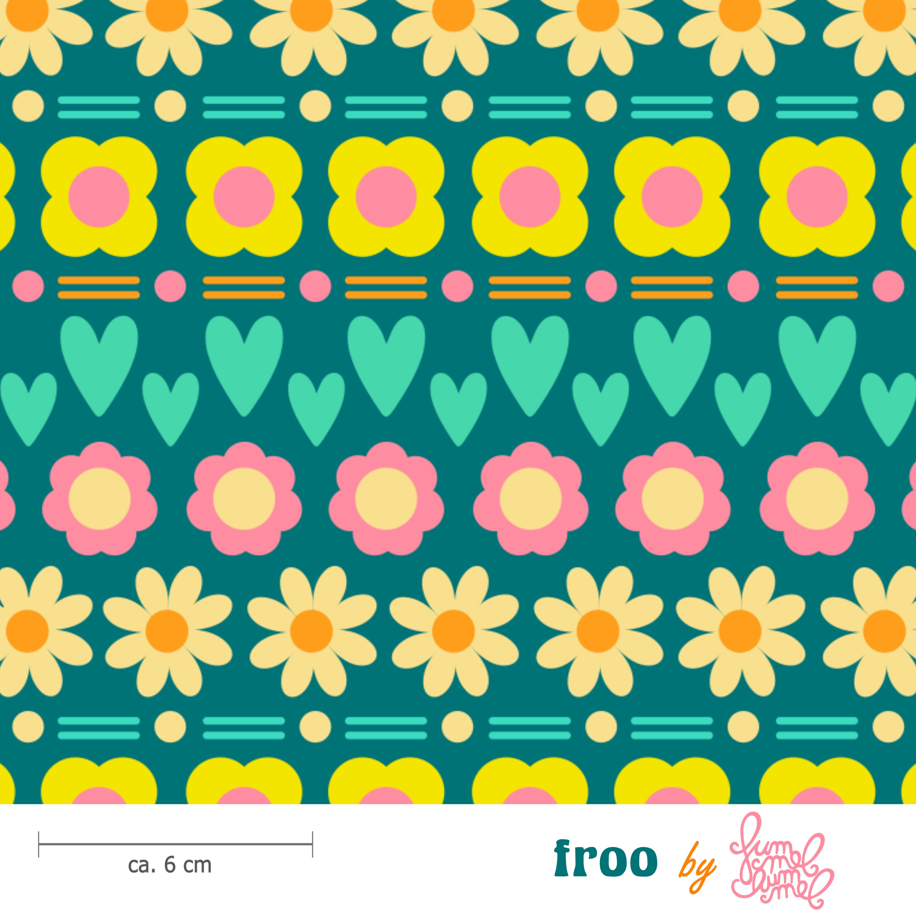 Bio Stoff - Froo Petrol von Fummelhummel in petrol