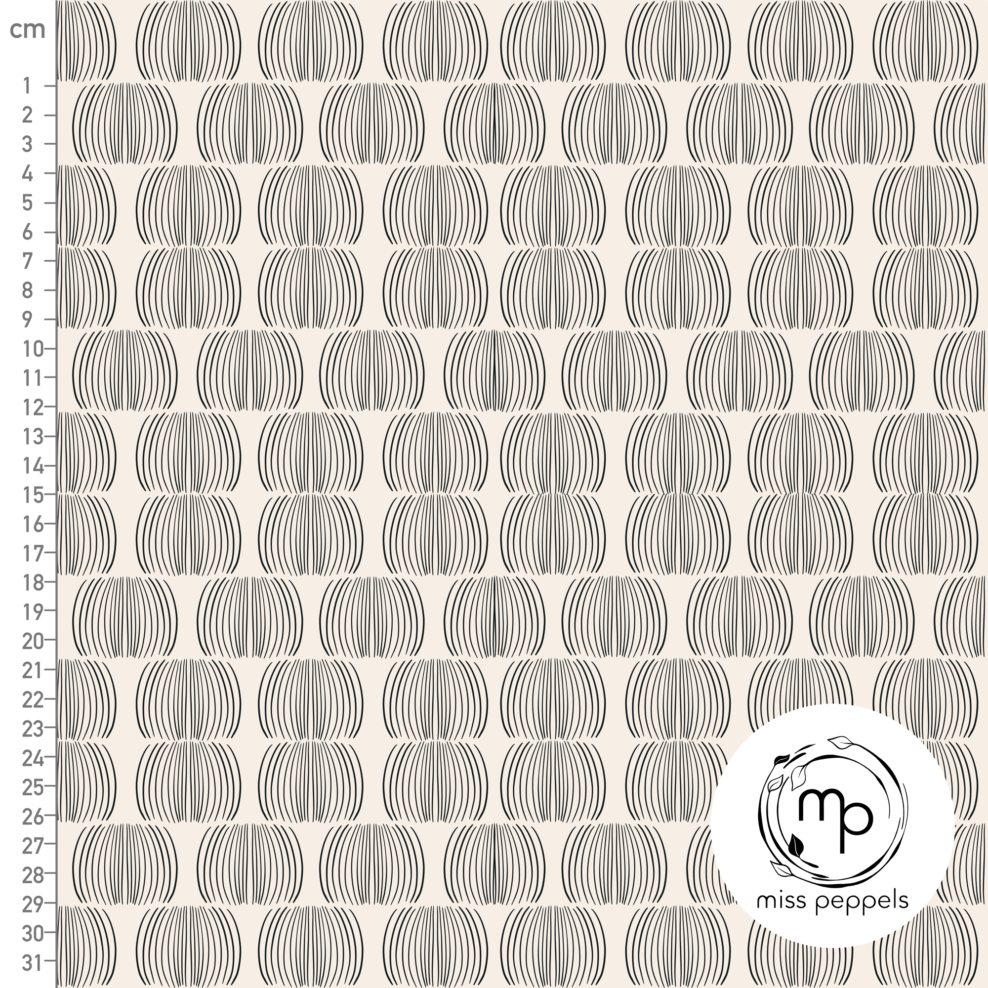 Bio Stoff - Bögen Creme von misspeppels in creme