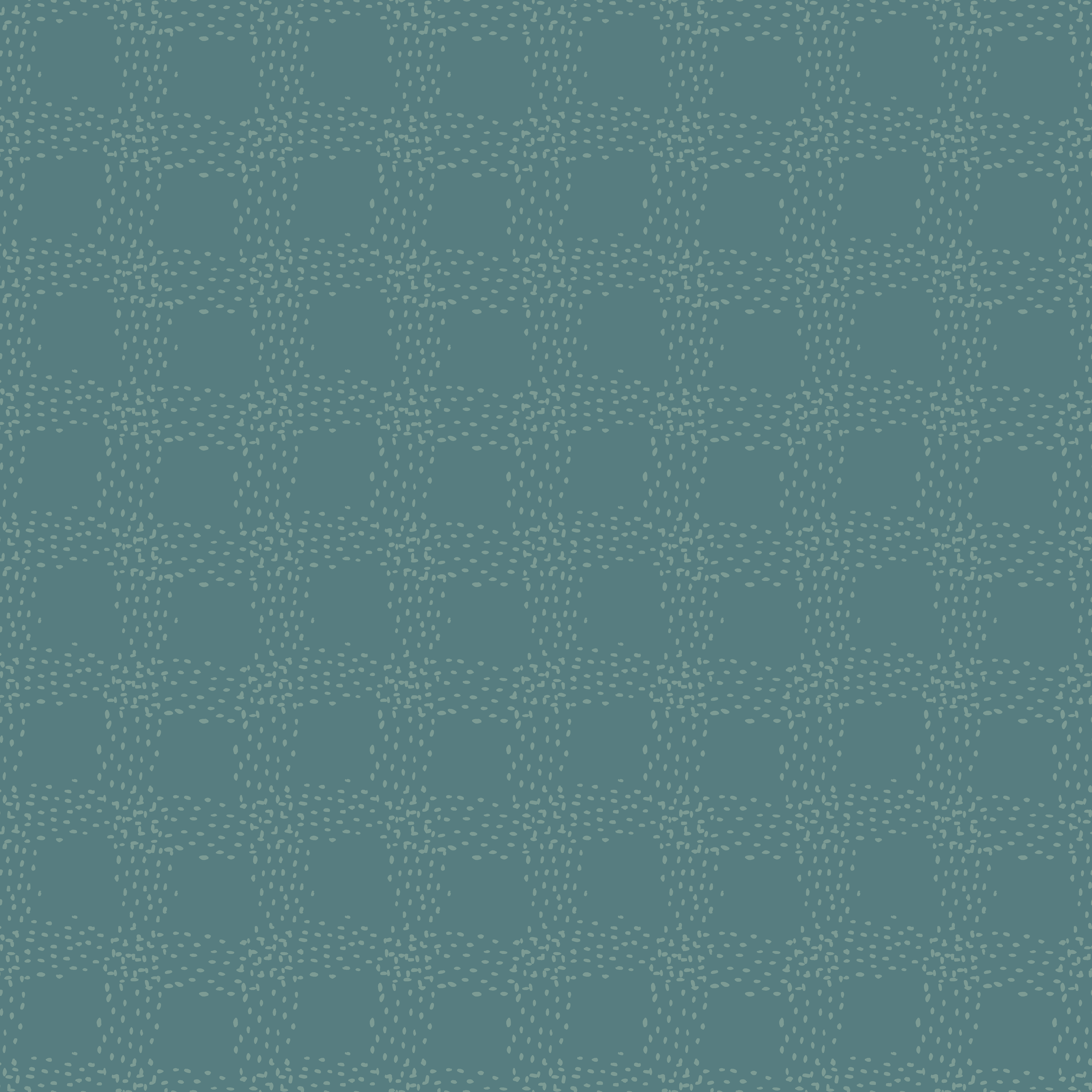 Bio Stoff - Koernerkaro Hellblau von Andrea Muehlbauer in blau