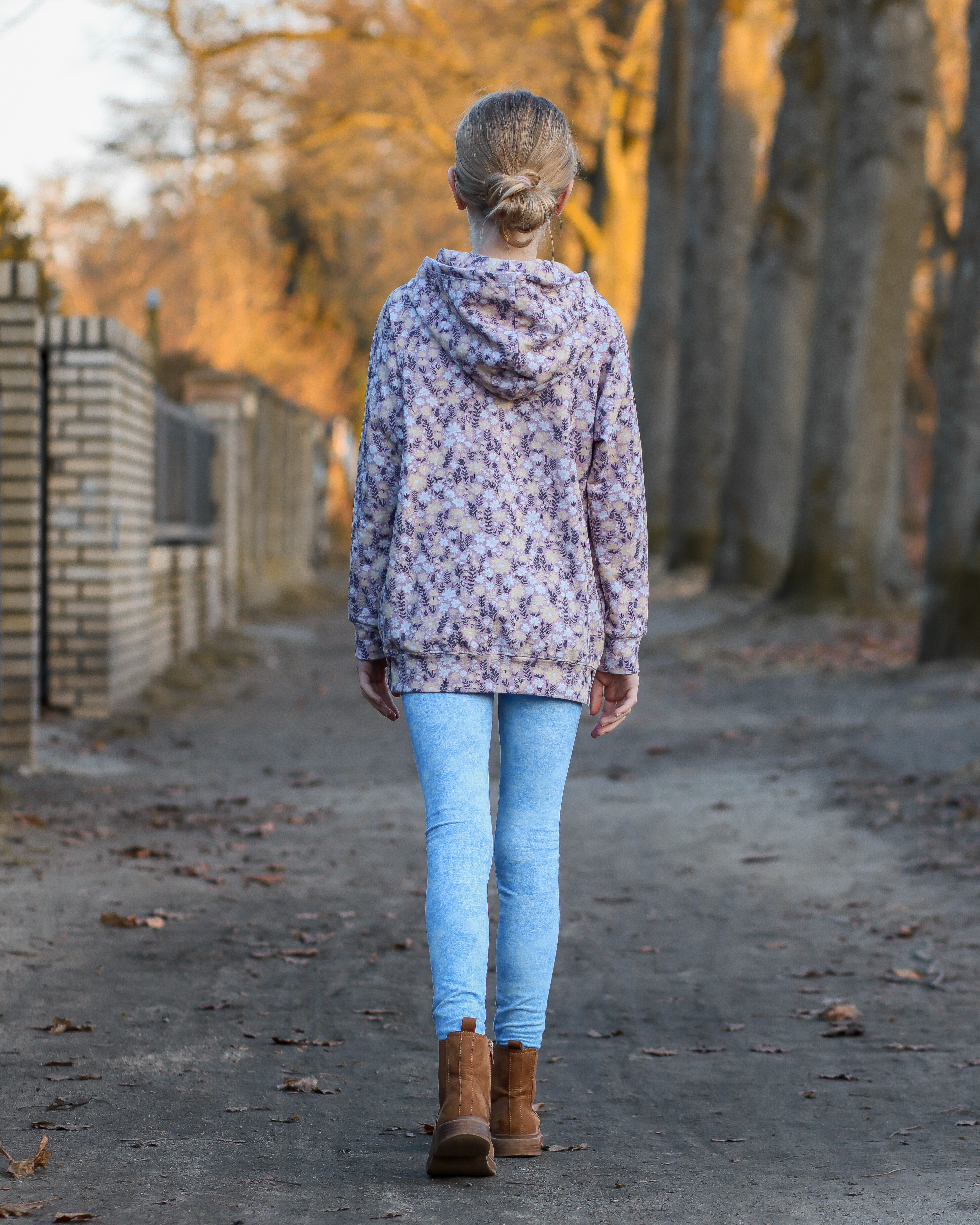 Organic Fabric  - Grüsse aus der Blumenwiese rose