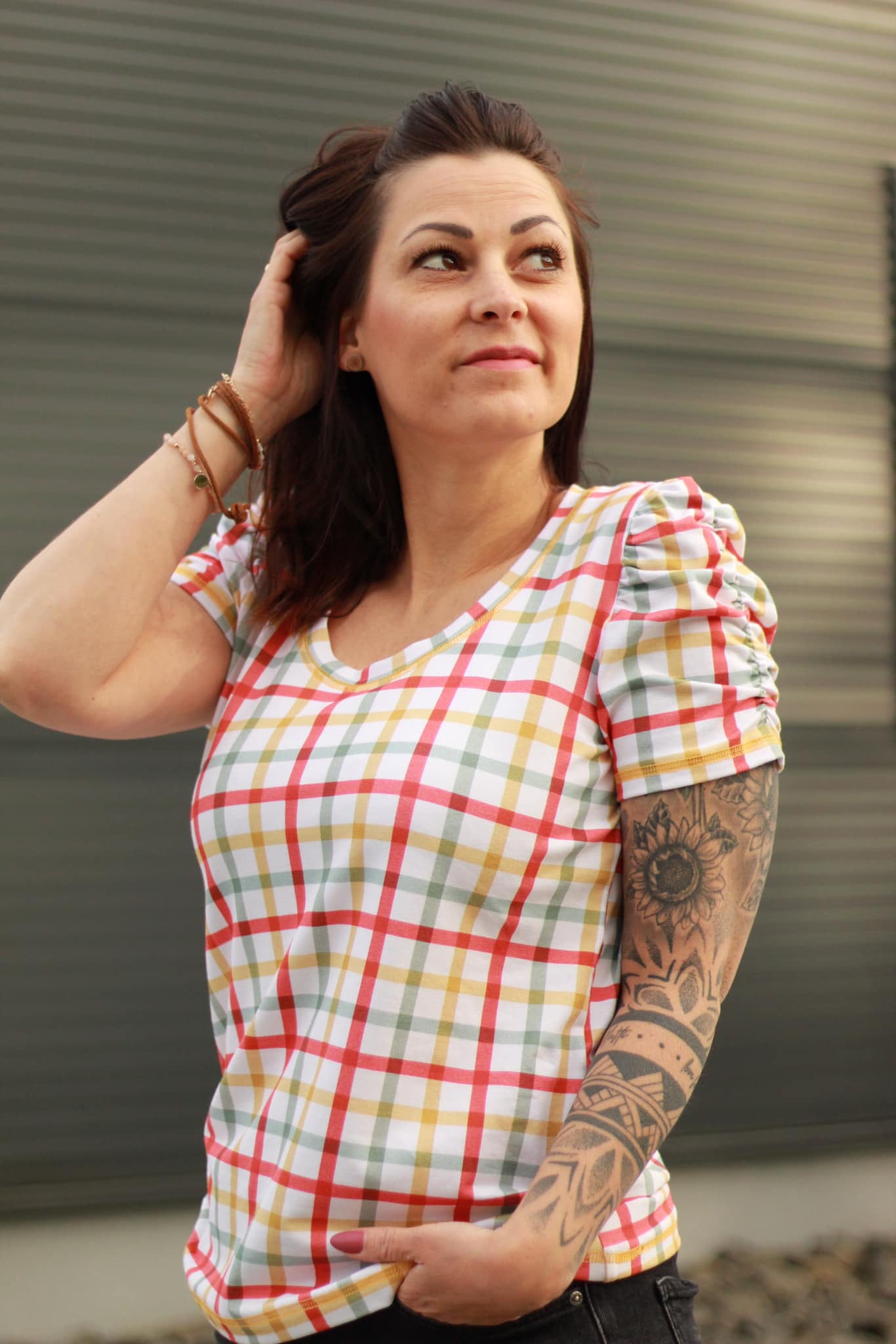 Bio Webware Stoff  -  Summervibes Karo  - DewiStudio, Sommer, creme, Kariert, 100% Bio-Baumwolle