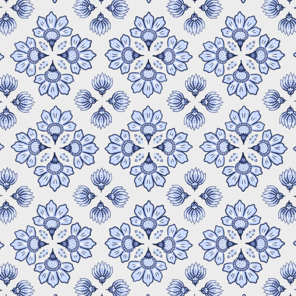 Organic Fabric  - Paisley Garden Kaleidoskop Beige