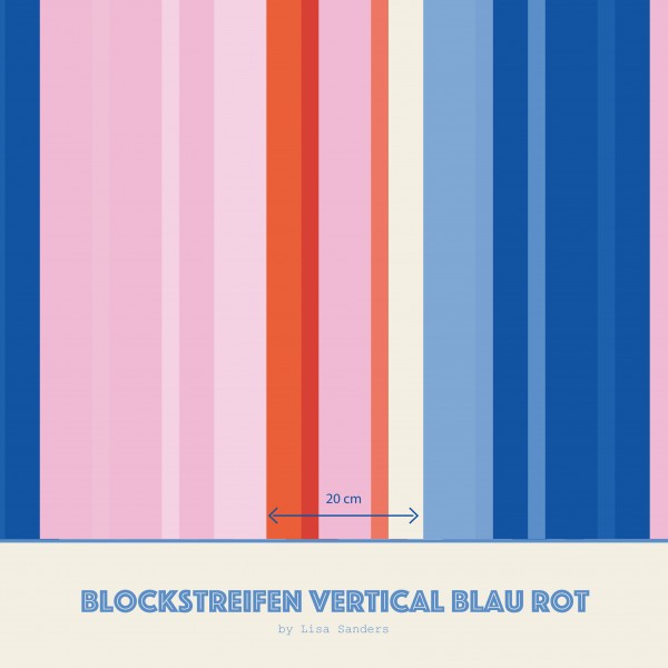 Blockstreifen vertikal blau rot Blockstreifen vertikal blau rot