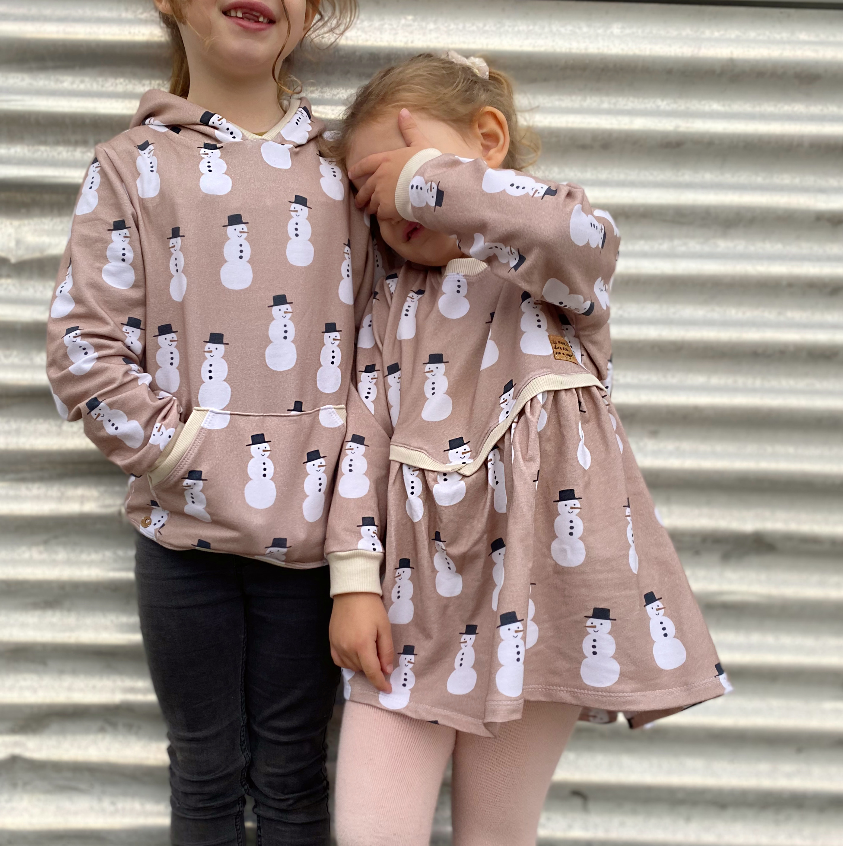 Bio Webware Stoff  - Schneemann Dunkelgrün - KathrinWoo, Weihnachten, grün, 100% Baumwolle