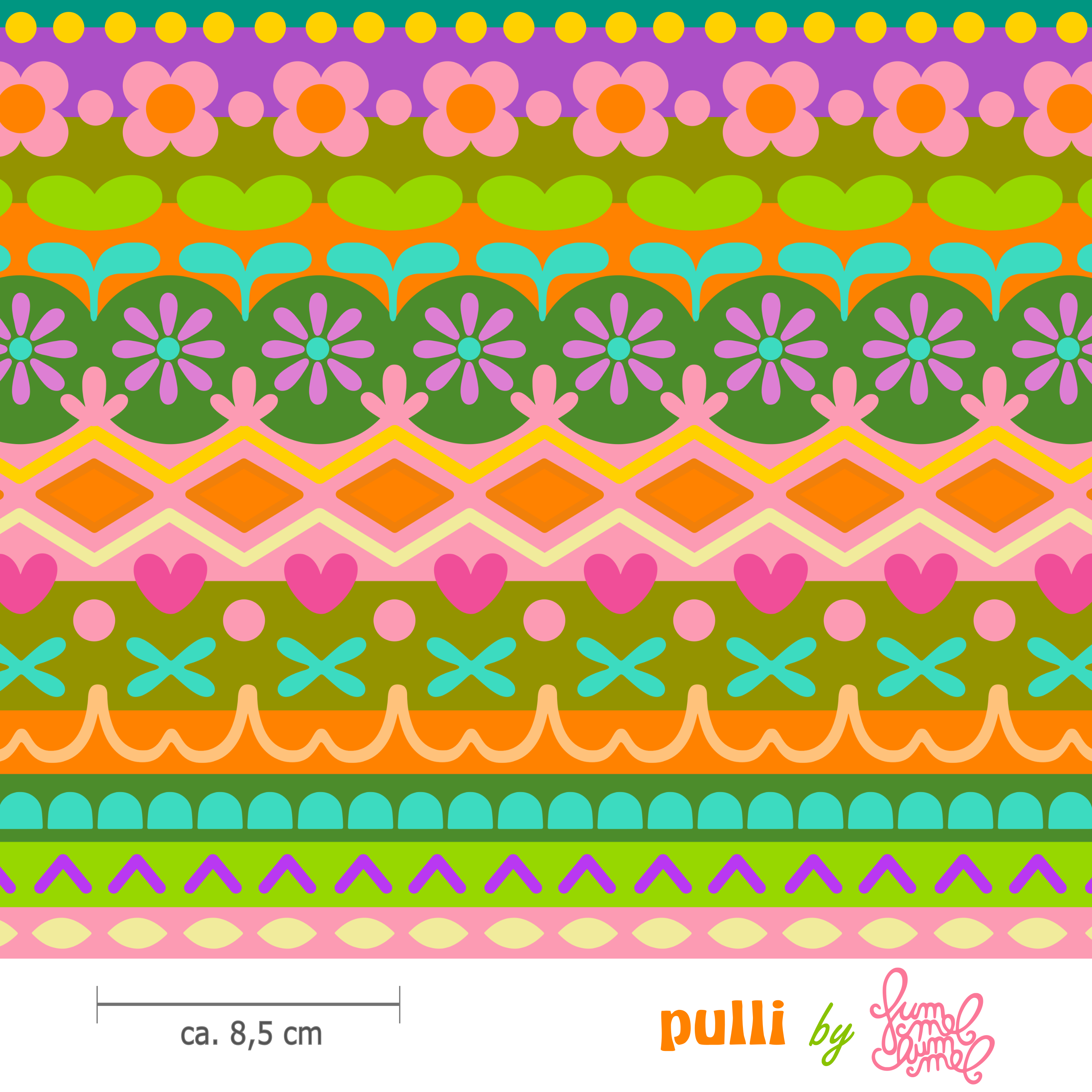 Bio Fabric - Pulli green colorful