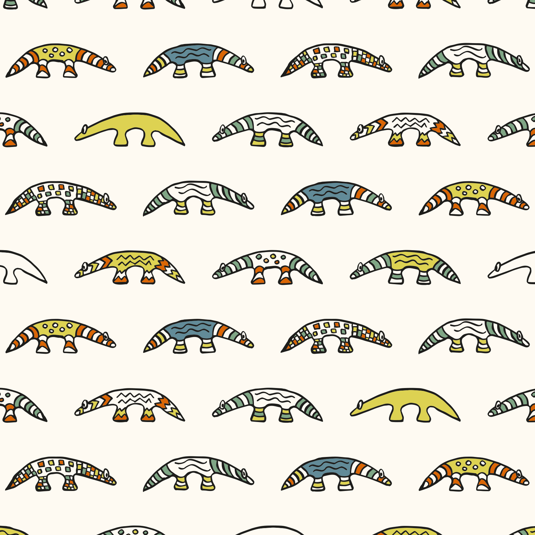 Bio Stoff  -  Anteater beige