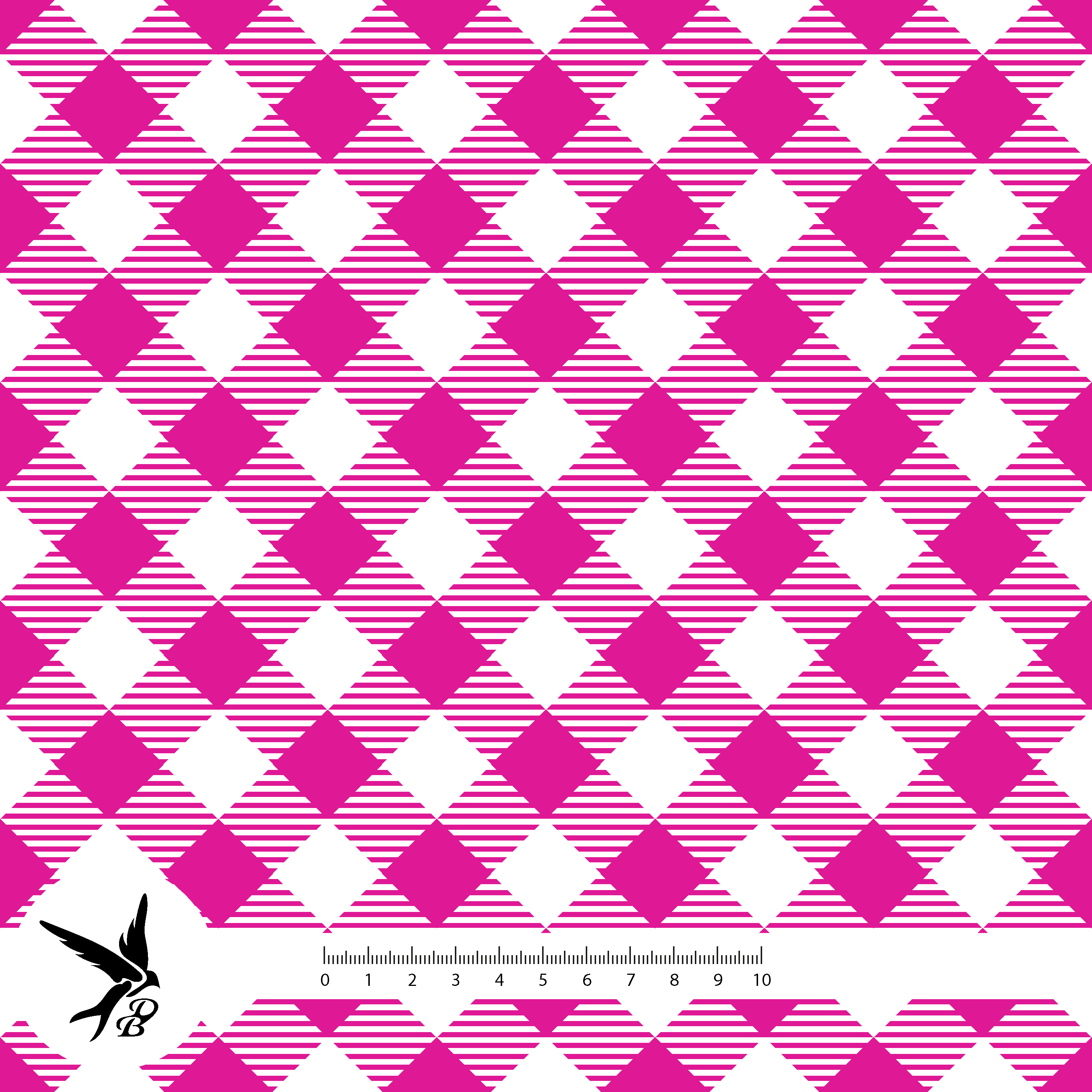 Bio Stoff - Dragonfly Karo Pink Vorschau von Daniela Bonn in pink