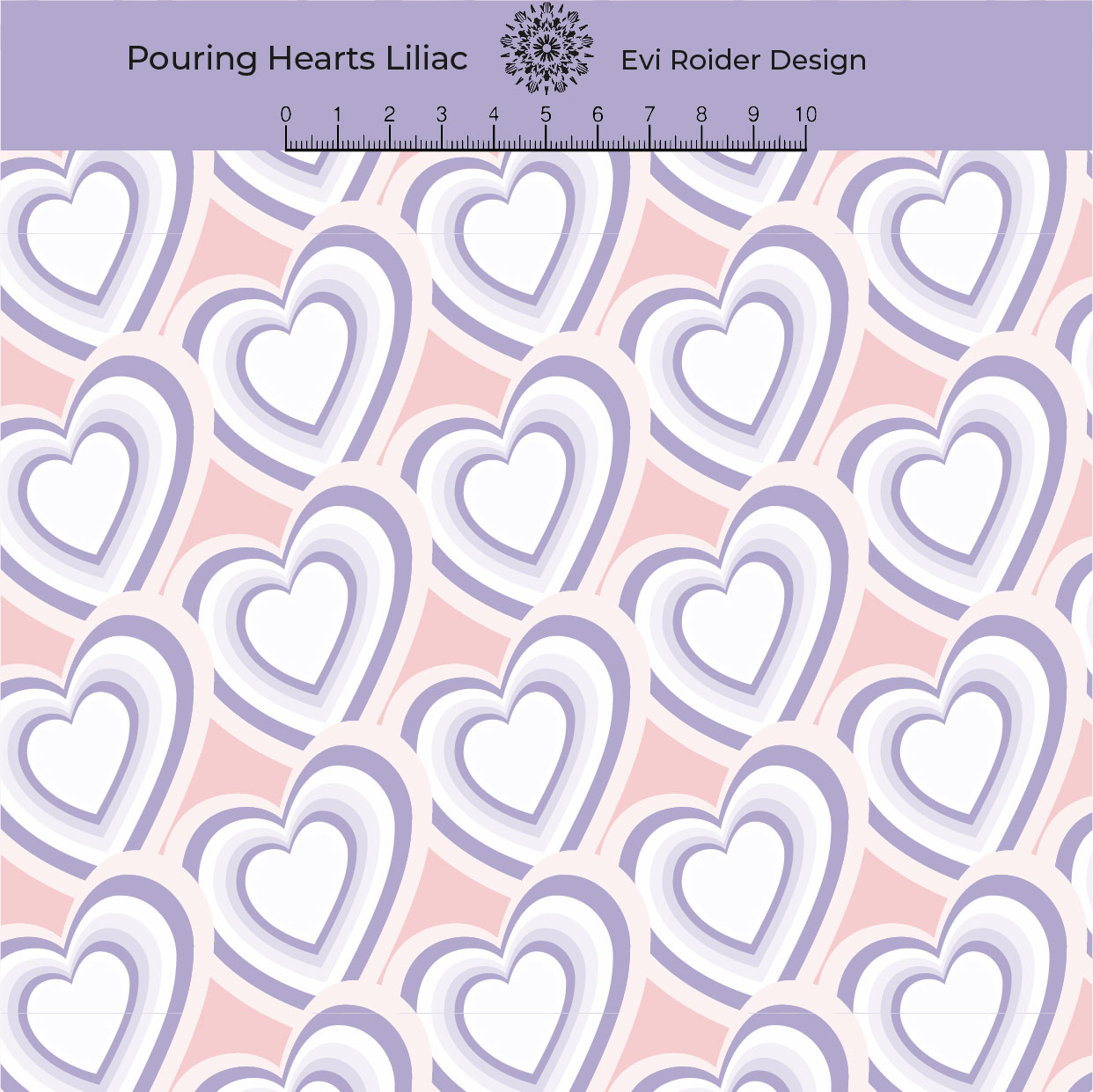 Bio Webware Stoff - Pouring Hearts Liliac - EviRoiderDesign, Herzen, lila, 100% Bio-Baumwolle Bio Webware Stoff - Pouring Hearts Liliac - EviRoiderDesign, Herzen, lila, 100% Bio-Baumwolle