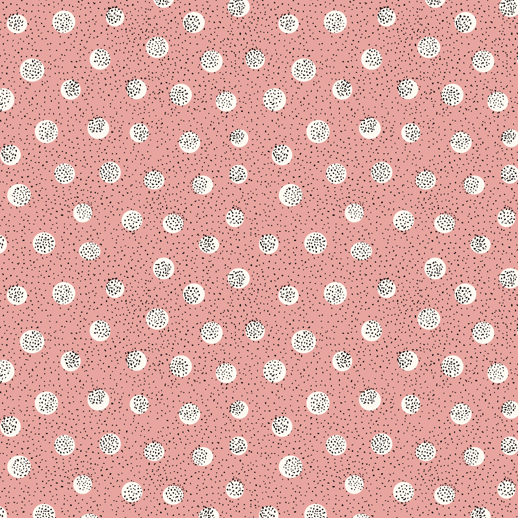 Bio Stoff  -  Tausend Tupfen pink