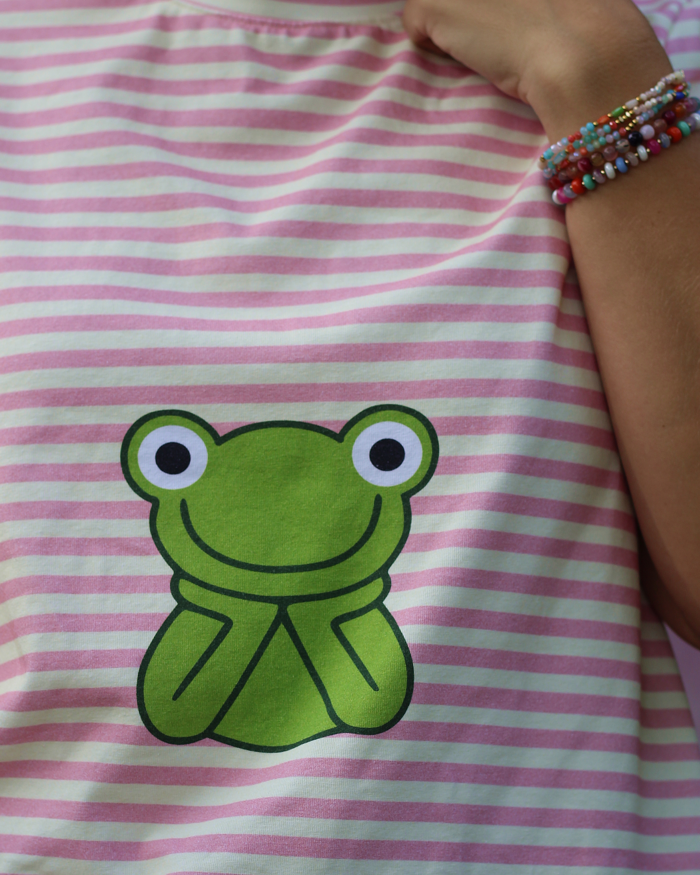 Organic fabric - 1m Panel Kissmi Frosch