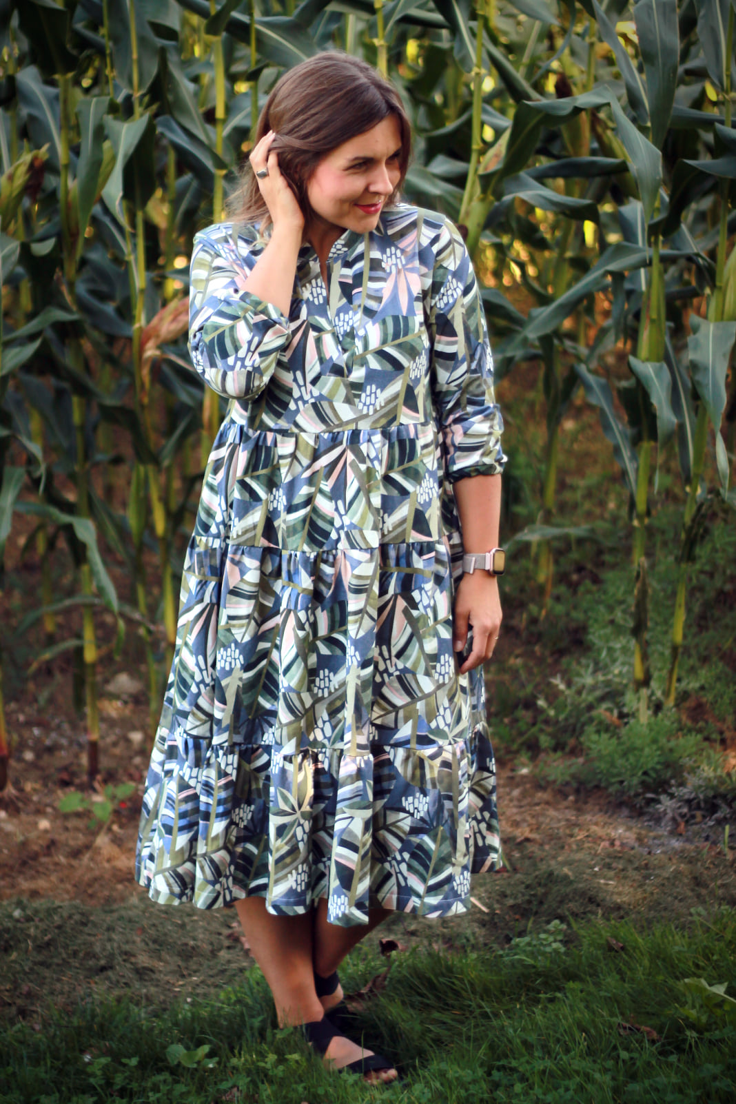 Bio Webware Stoff - Jungle blue - Enemenemeins, Floral & Blumen, blau, Abstrakt, 100% Bio-Baumwolle Bio Webware Stoff - Jungle blue - Enemenemeins, Floral & Blumen, blau, Abstrakt, 100% Bio-Baumwolle