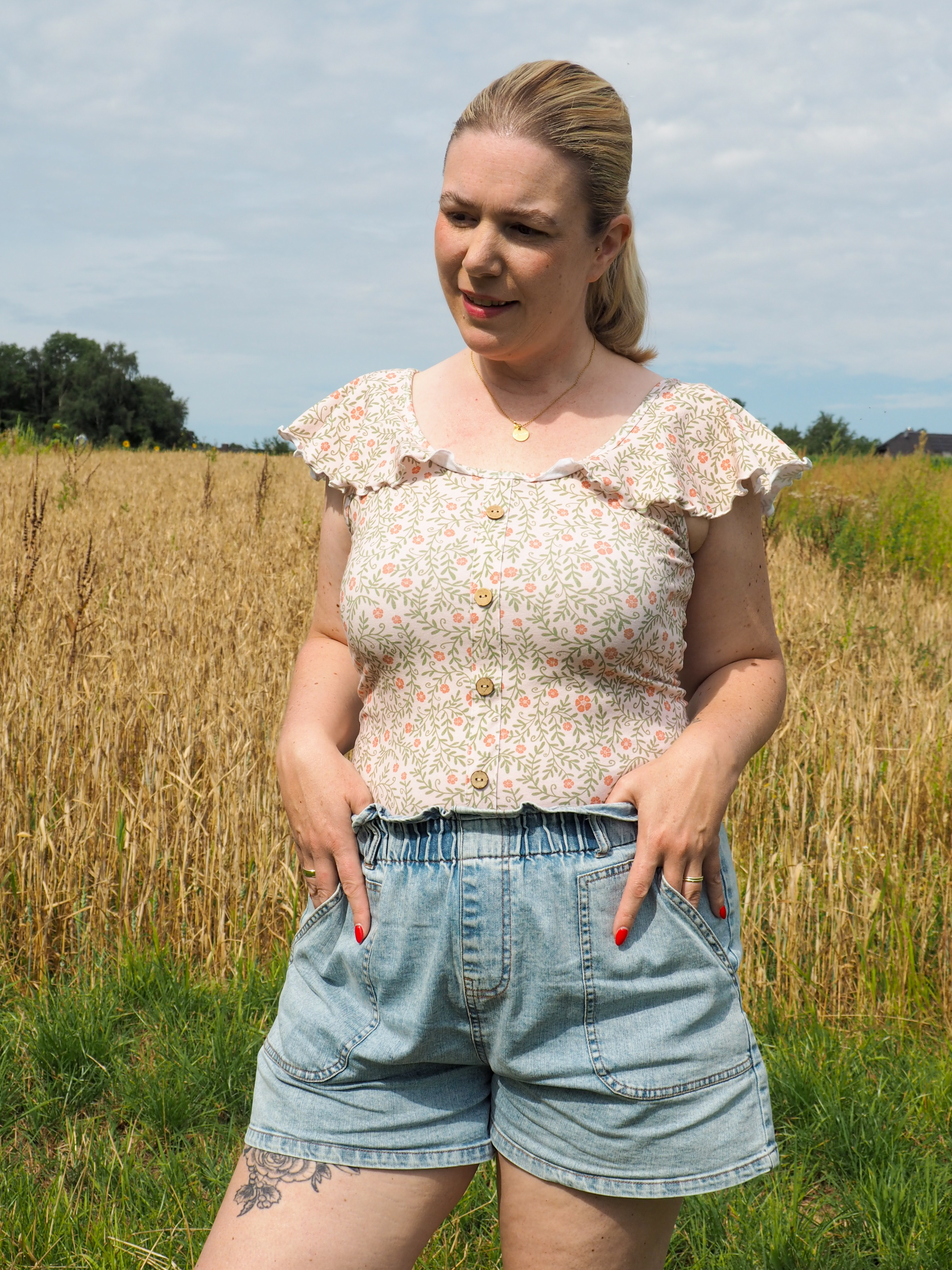 Organic fabric - Fleuron