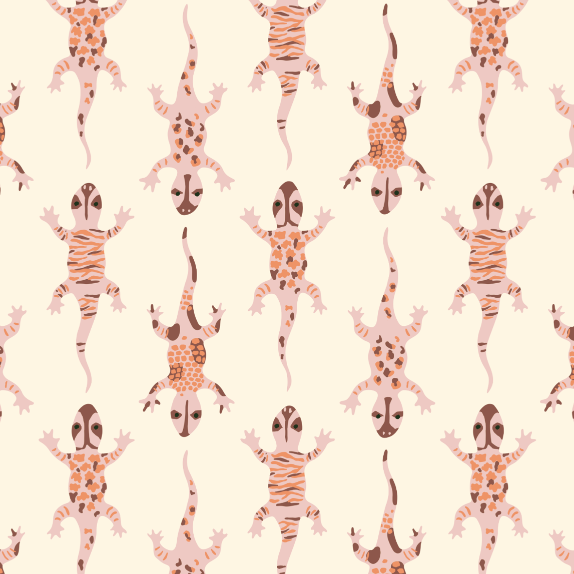 Bio Stoff  - Neo Tropica Gecko rosa