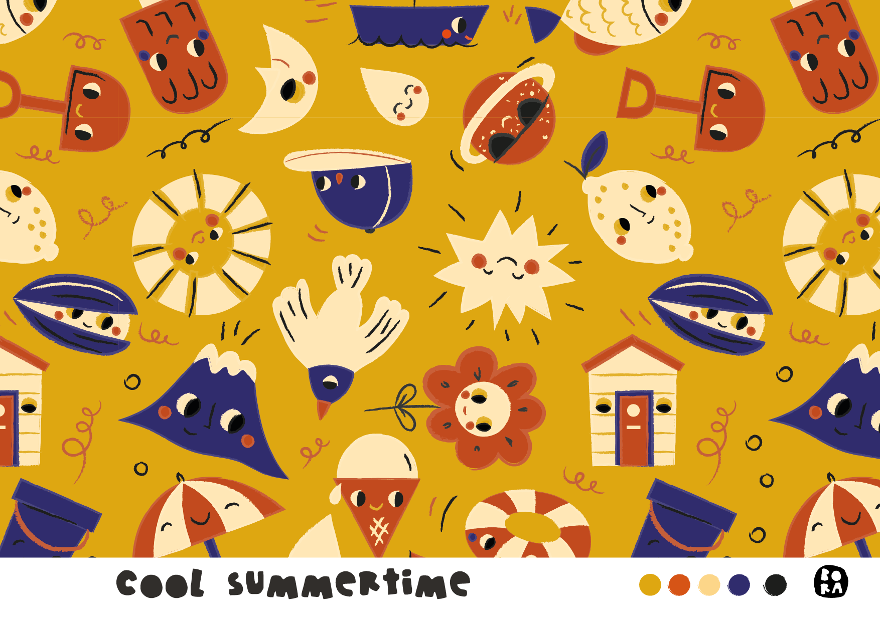 Bio Webware Stoff - Cool Summertime - Bora, gelb, Kinder, Urlaub 100% Bio-Baumwolle Bio Webware Stoff - Cool Summertime - Bora, gelb, Kinder, Urlaub 100% Bio-Baumwolle