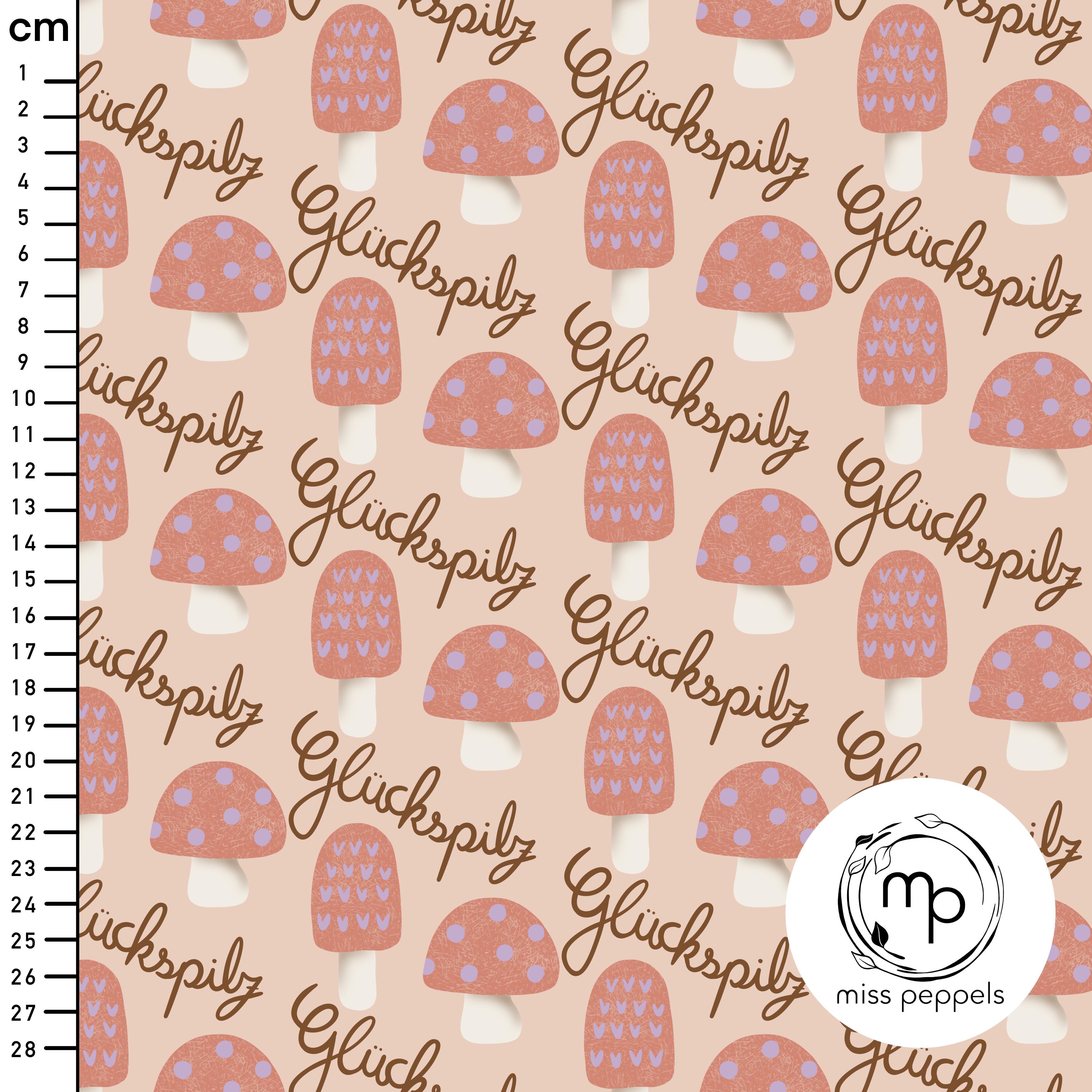 Bio Fabric - Glückspilz6 by misspeppels in pink