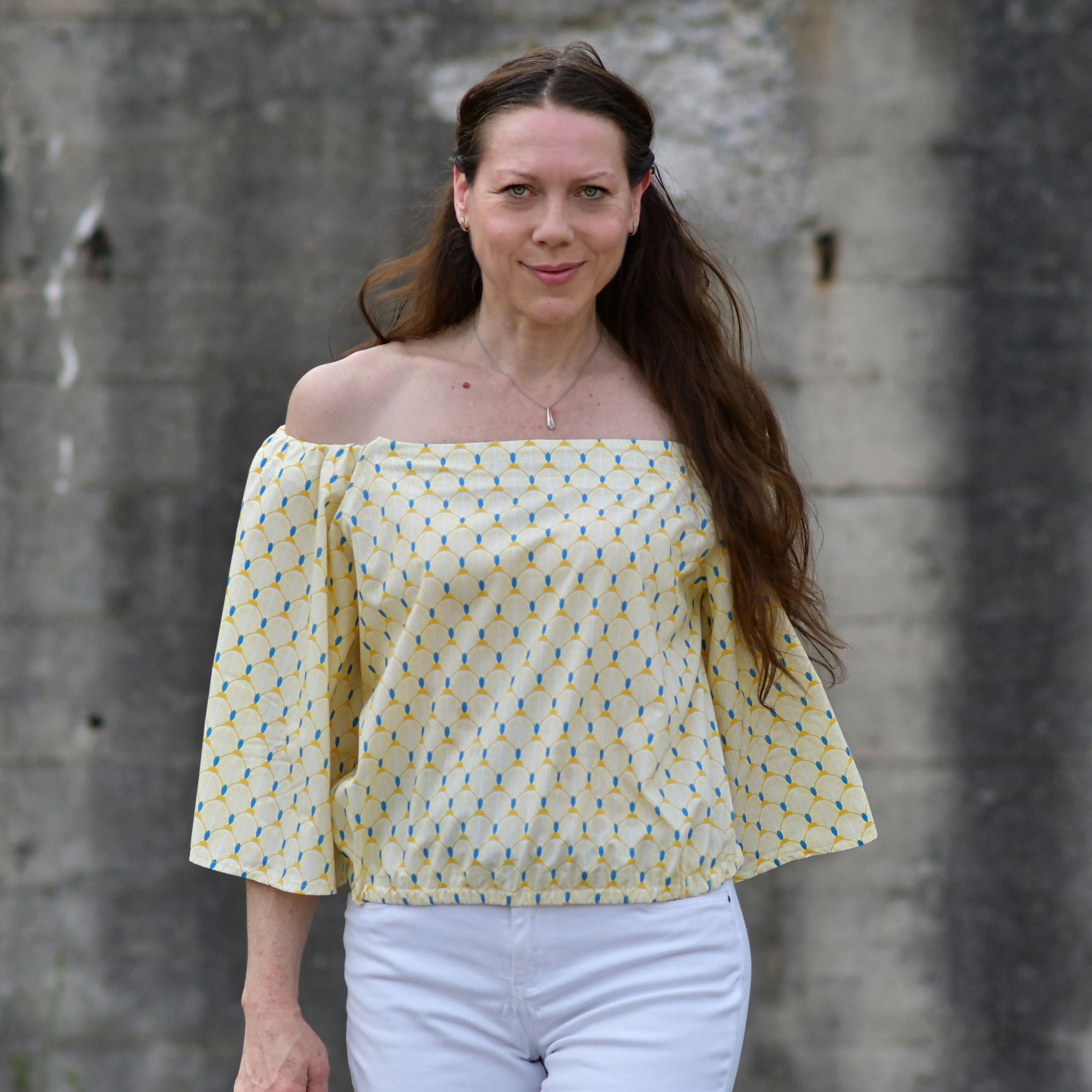 Organic fabric - Limoncella Scale Leaf