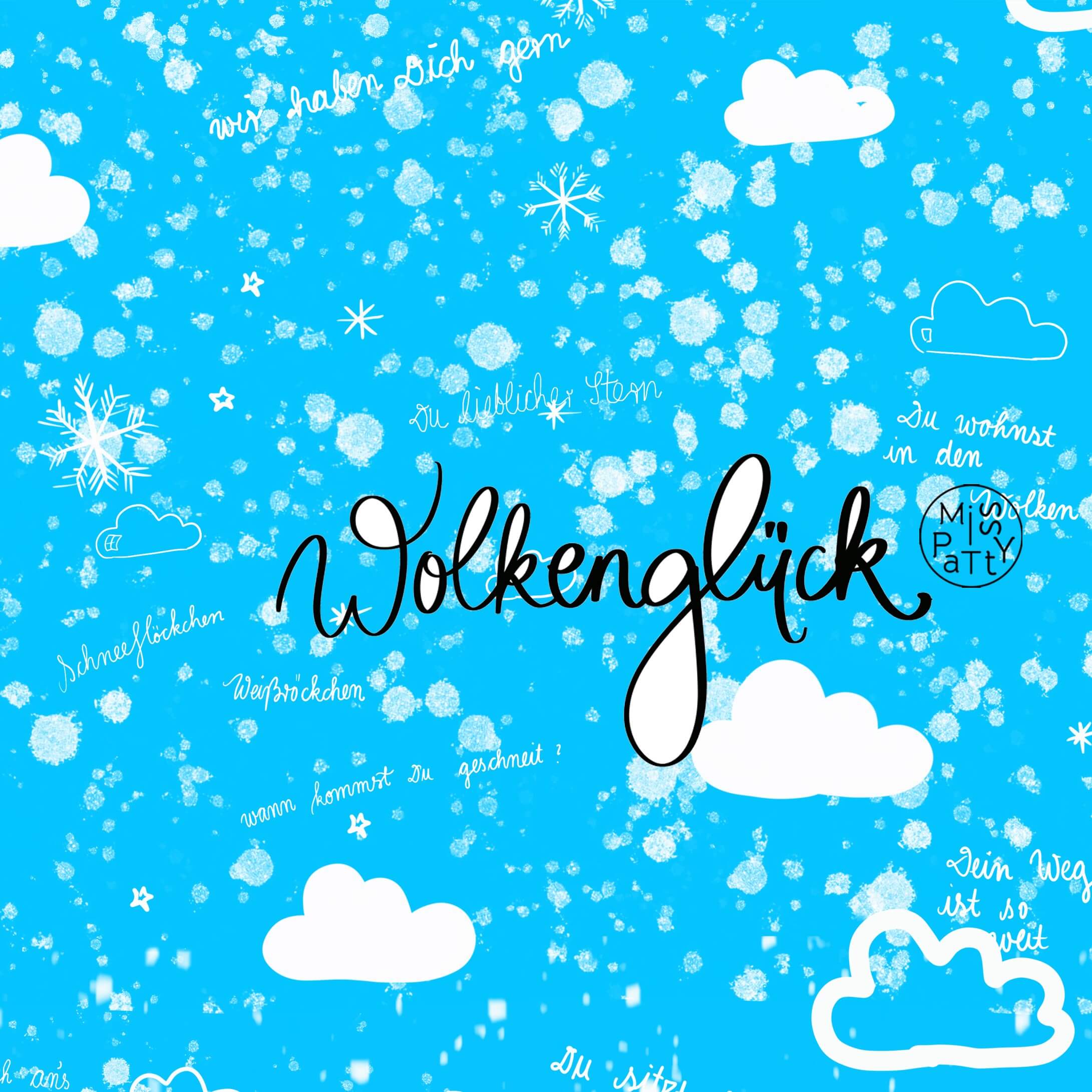 Bio Webware Stoff - Wolkenglück blue - MissPatty, blau, Natur, 100% Bio-Baumwolle Bio Webware Stoff - Wolkenglück blue - MissPatty, blau, Natur, 100% Bio-Baumwolle