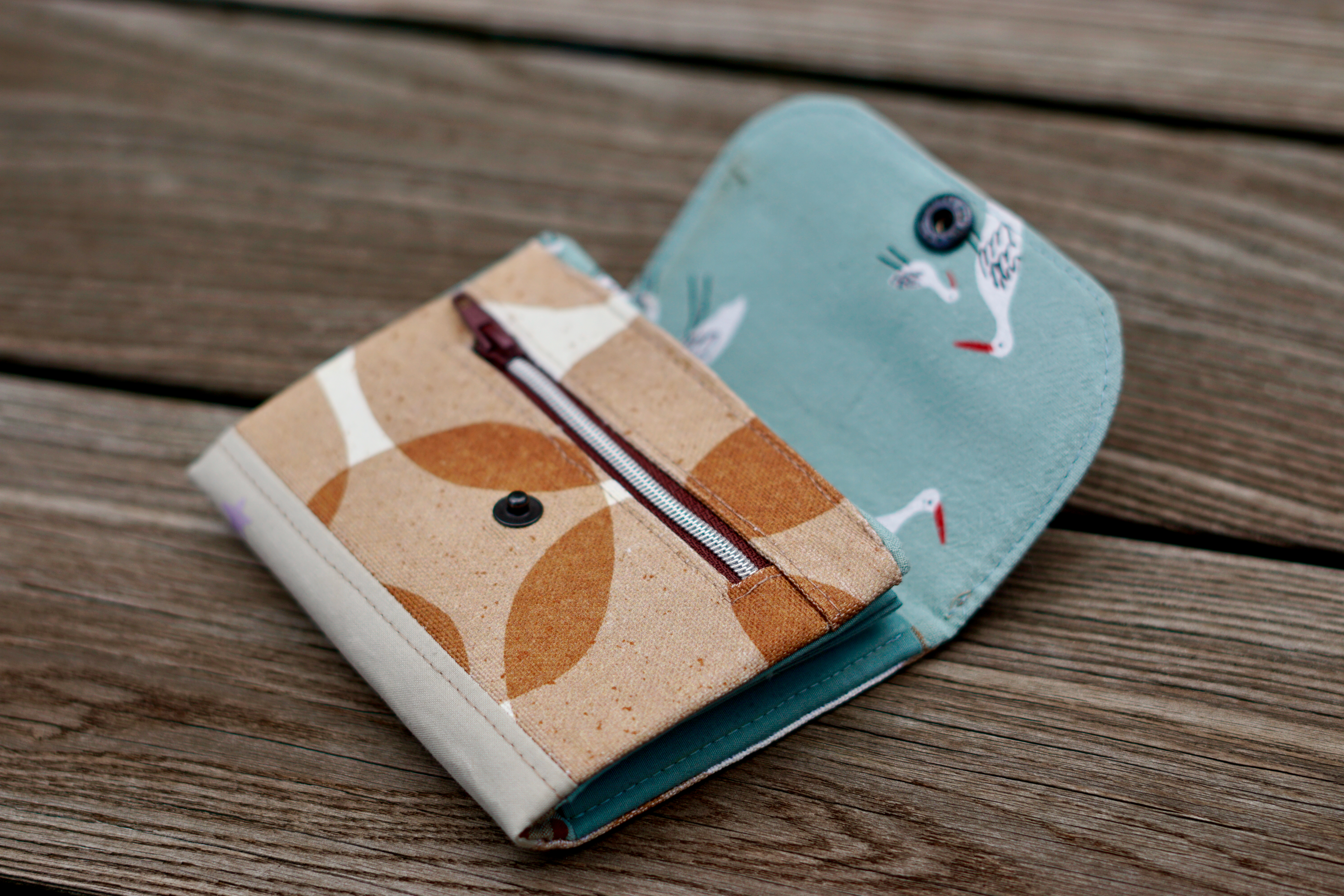 Organic fabric - Safari Luxe Kreise brown