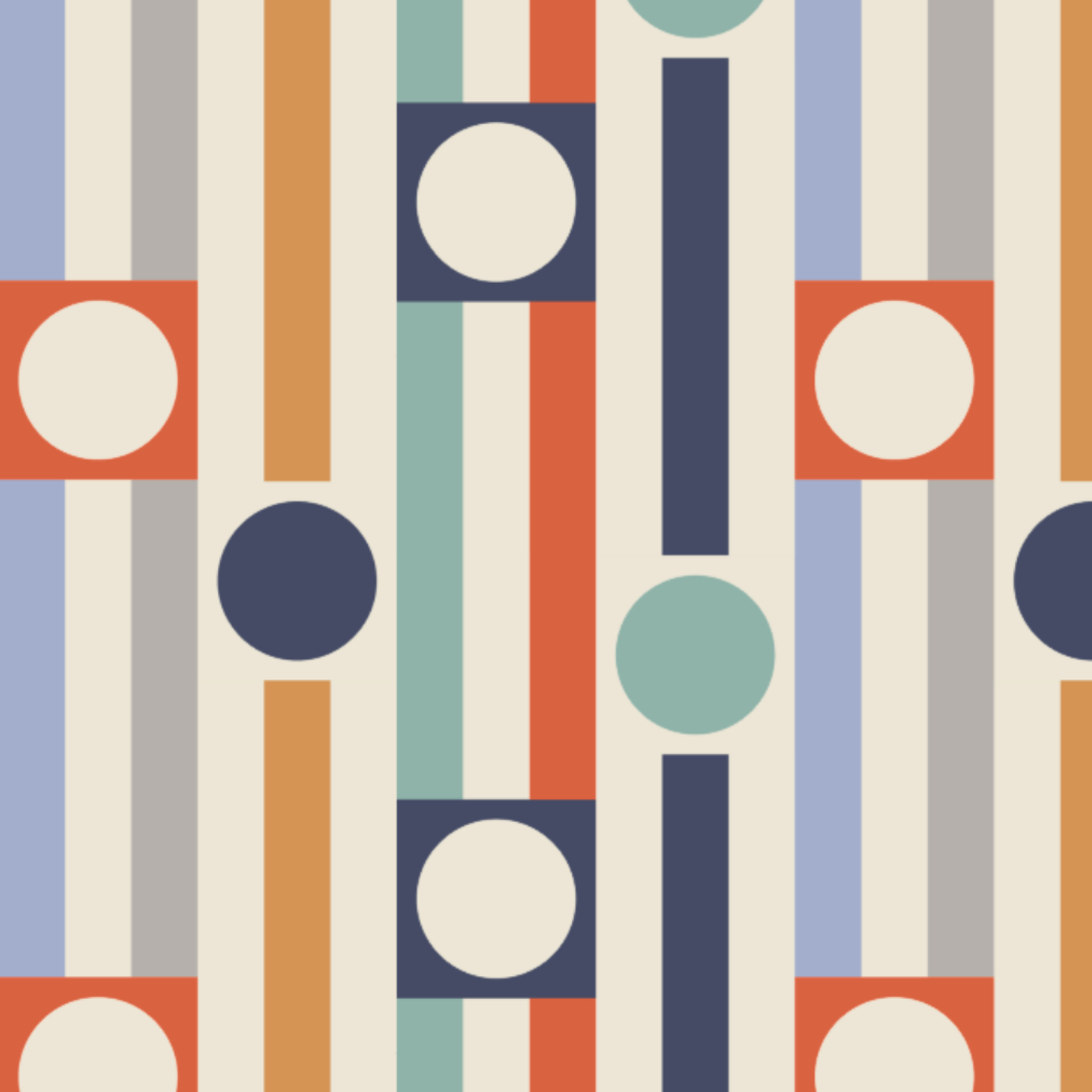 Bio Stoff - Geometric Evergreen Stripes and Dots bunt